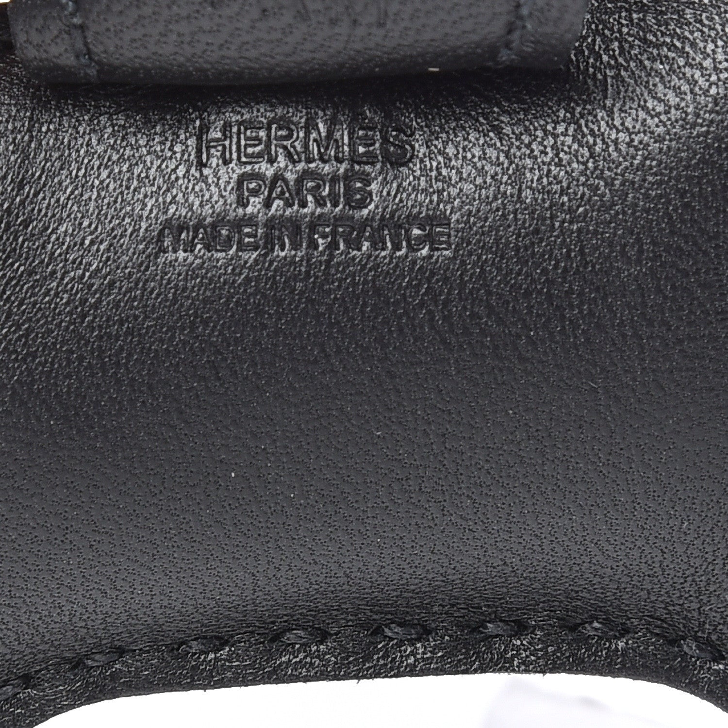 Hermes Milo Lambskin Grigri Rodeo Horse Bag Charm PM So Black 3 of 5