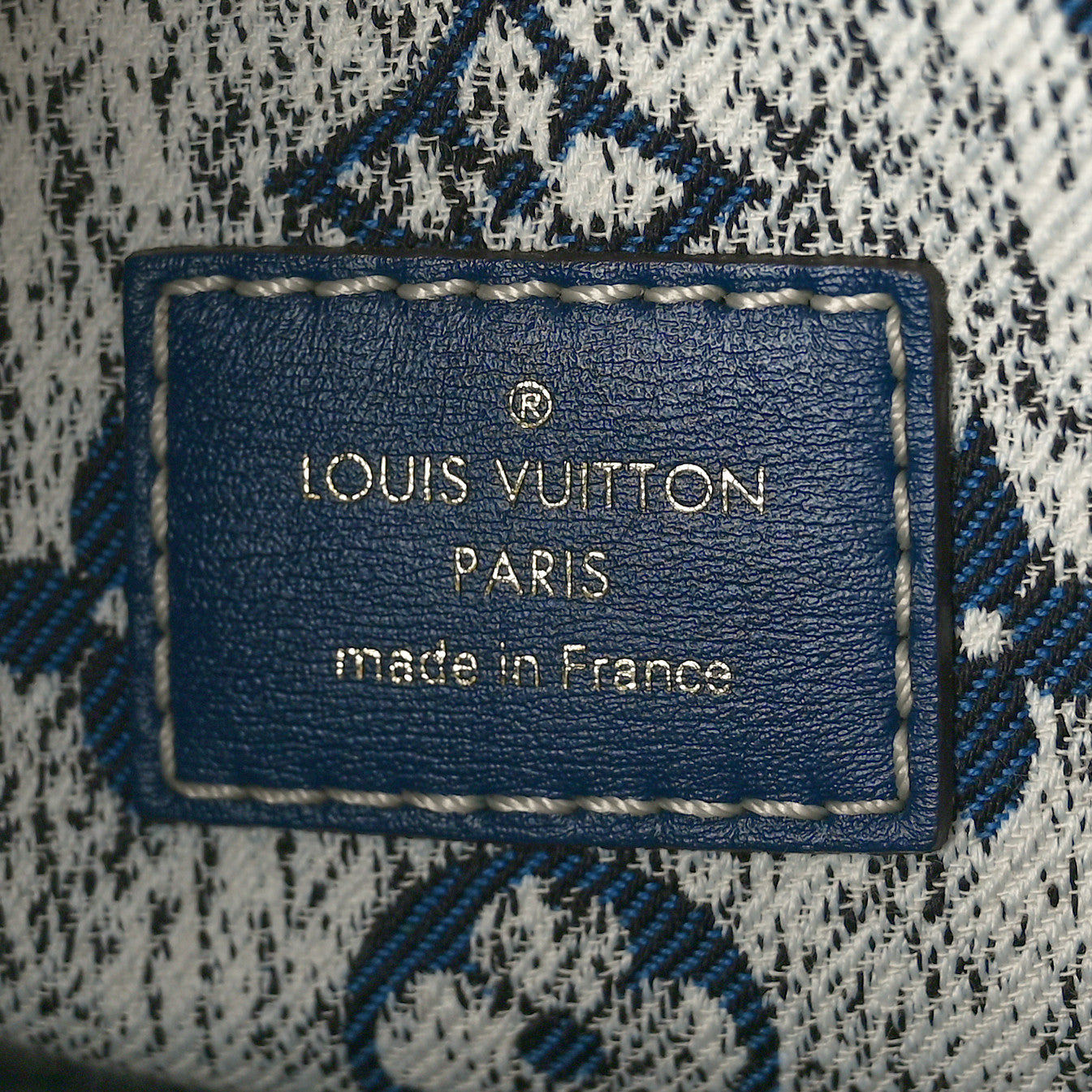 Monogram Jacquard Denim Onthego MM Bleu