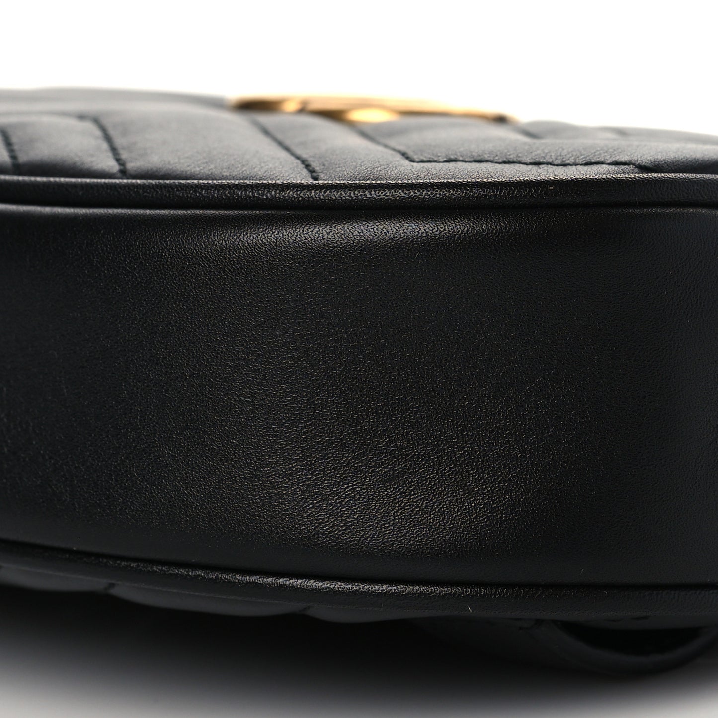 Calfskin Matelasse GG Marmont Belt Bag 85 34 Black