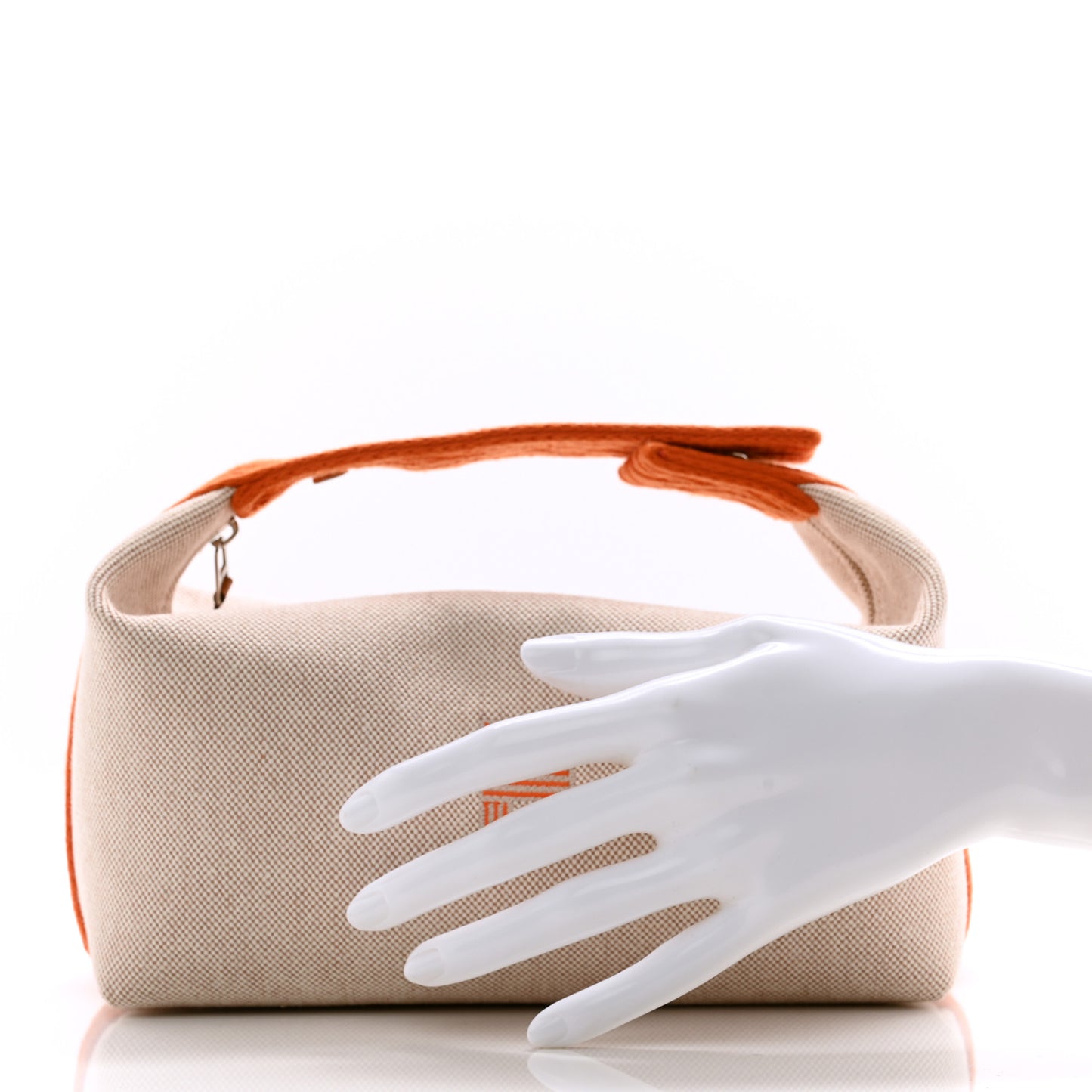 Canvas Small Bride-A-Brac Pouch Natural Orange