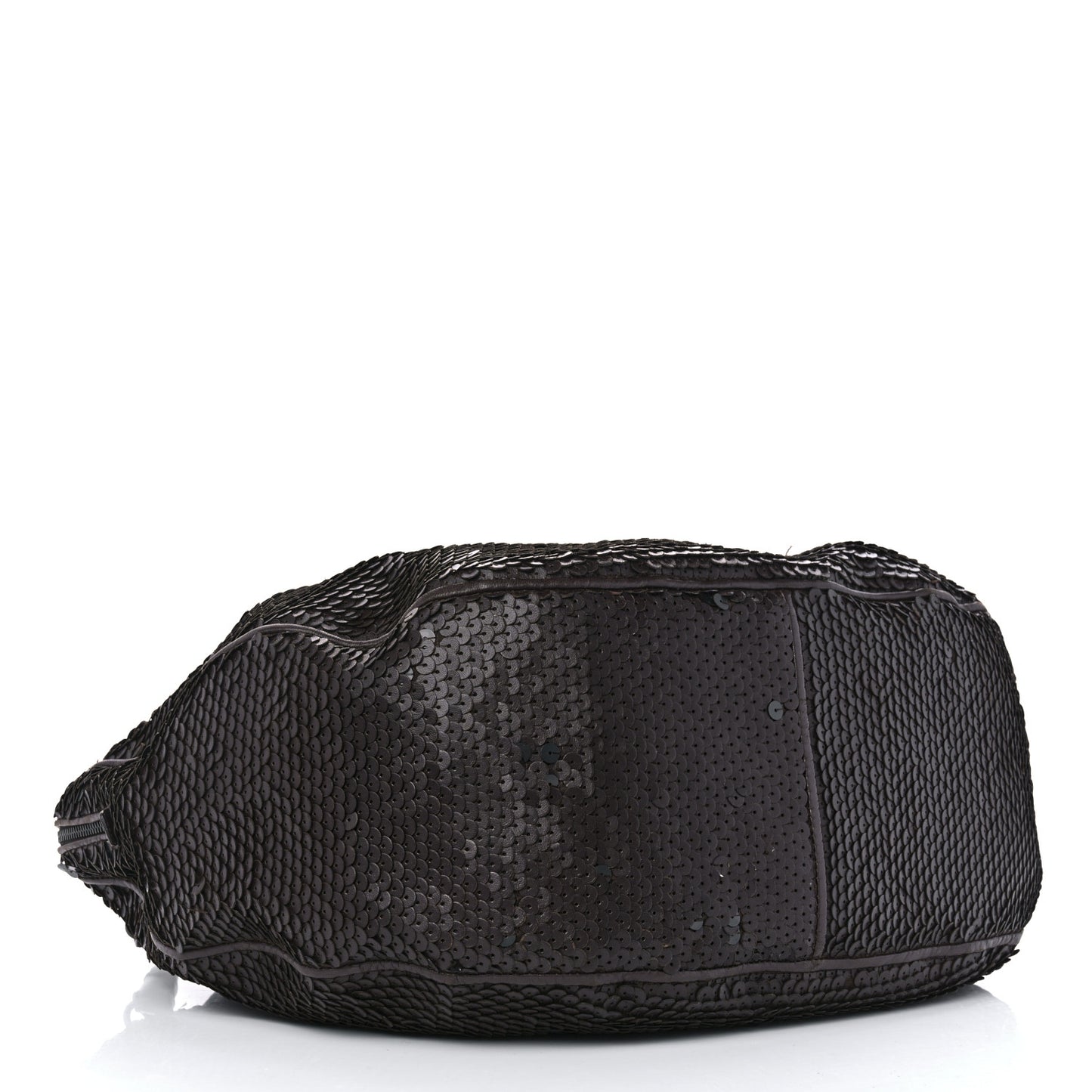 Nappa Velours Intrecciato Fuzzy Medium Veneta Hobo Ebano