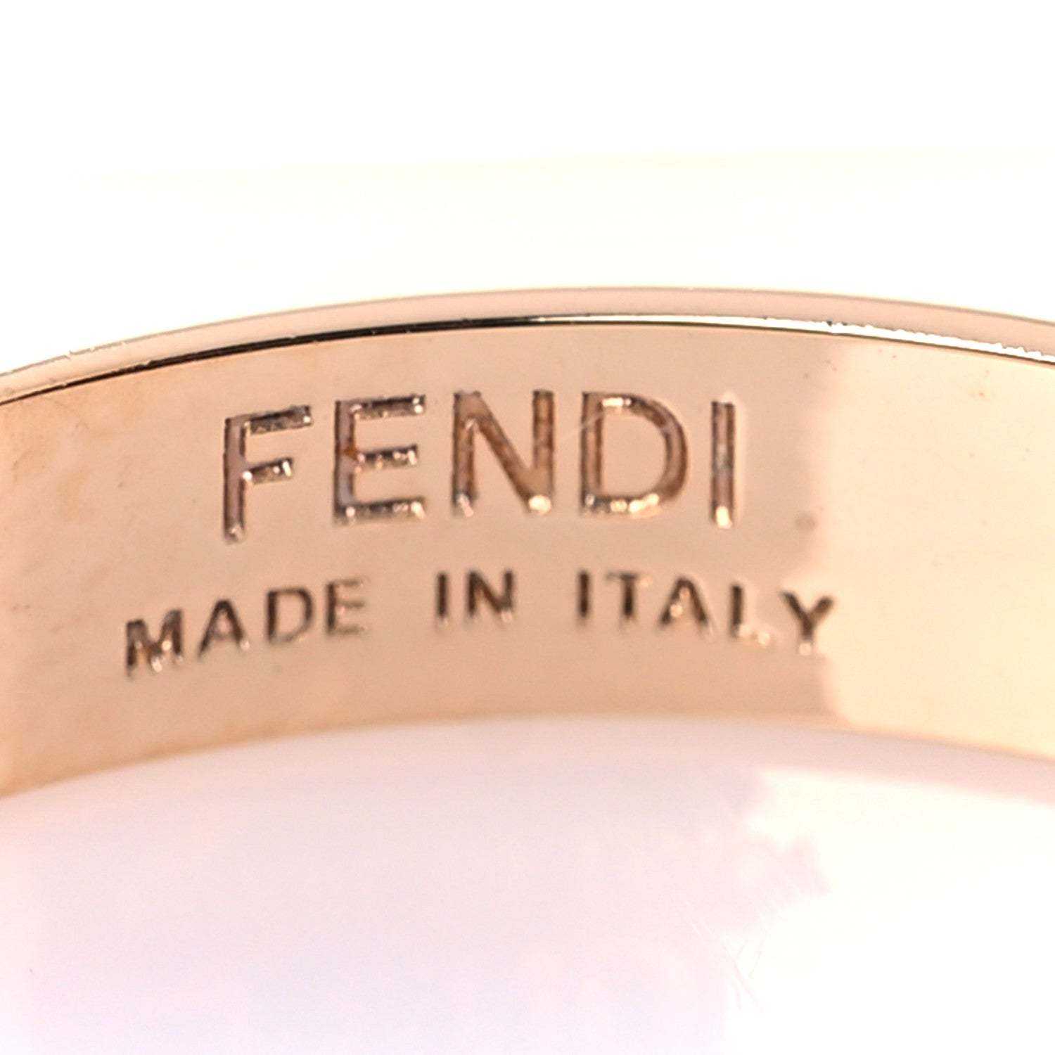 Fendi Metal Trio FF Baguette Ring M Gold Silver Rose Gold 4 of 5