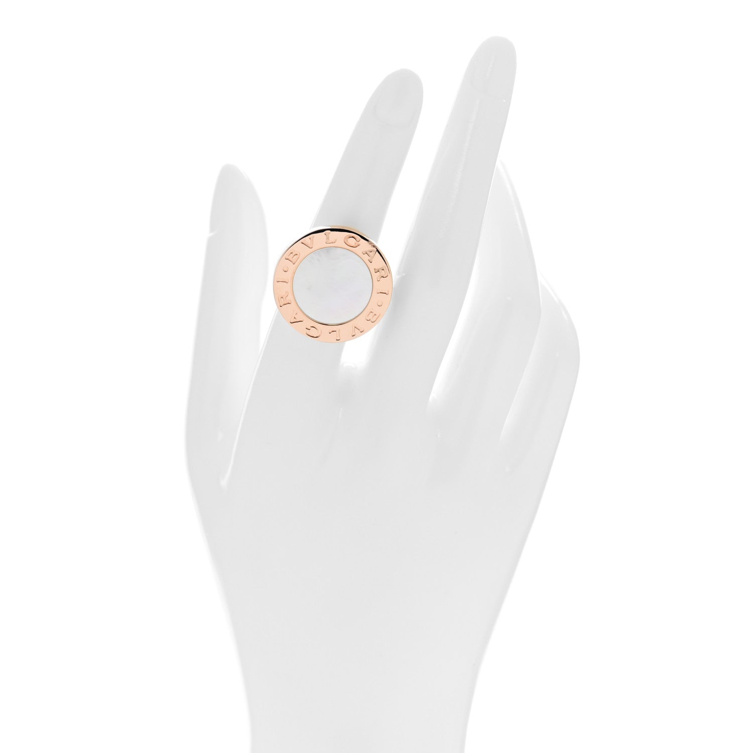 Bulgari 18K Rose Gold Mother of Pearl BVLGARI BVLGARI Ring 52 6 2 of 5