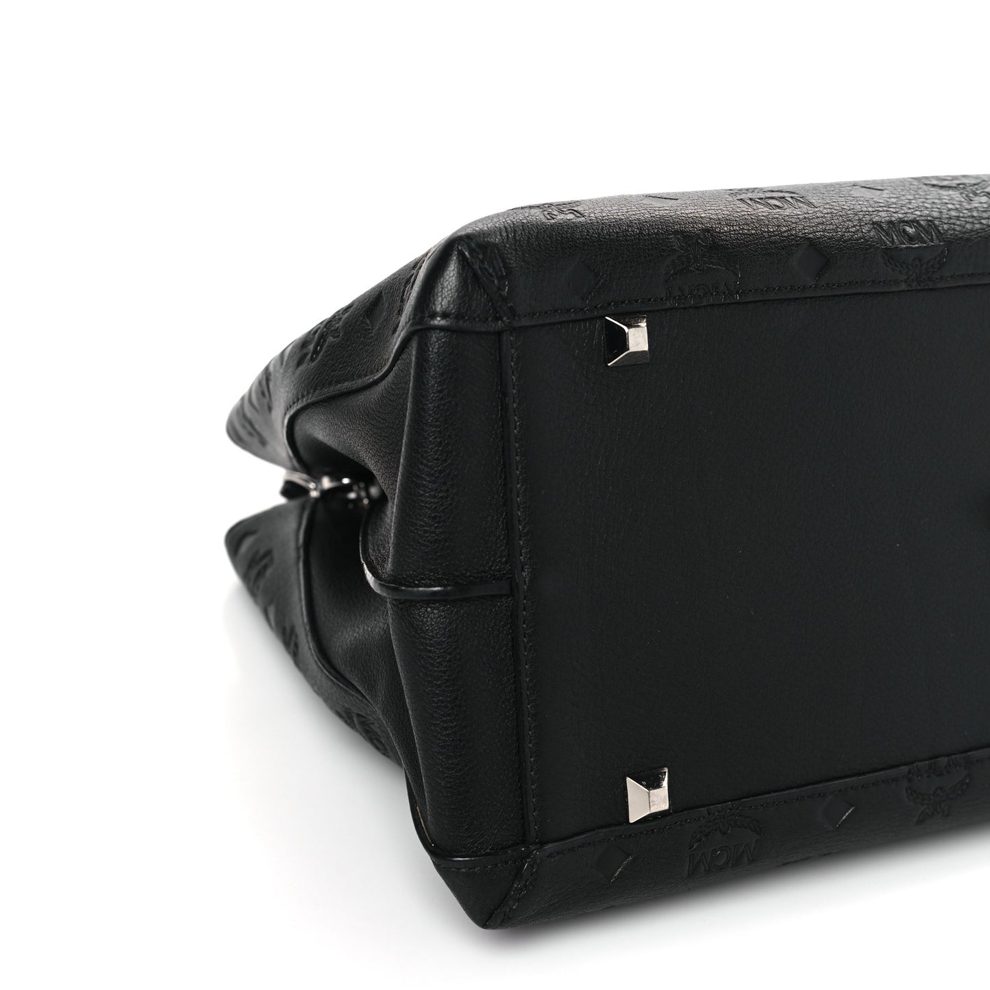 Calfskin Ottomar Monogram Large Essential Tote Black