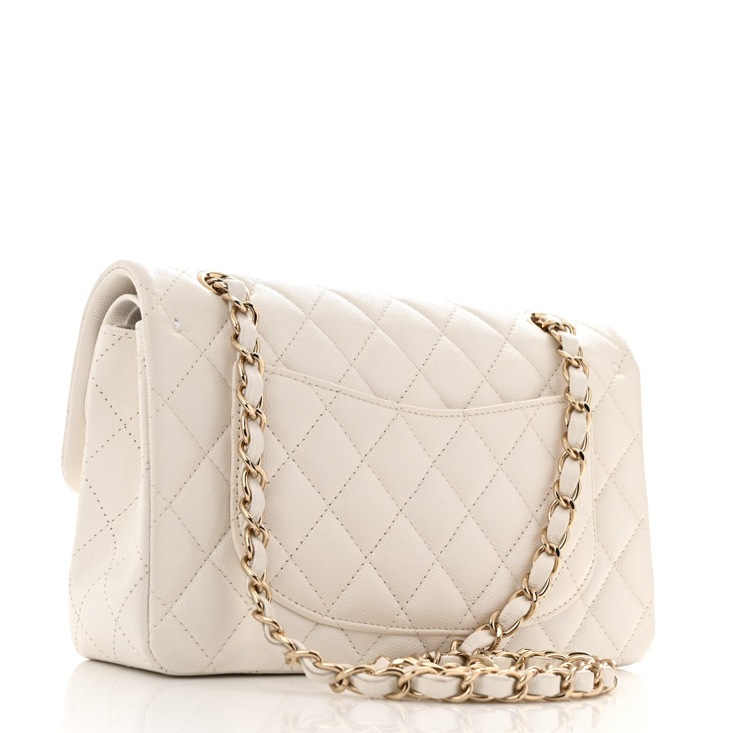 Chanel Caviar Quilted Small Double Flap White 3 of 13