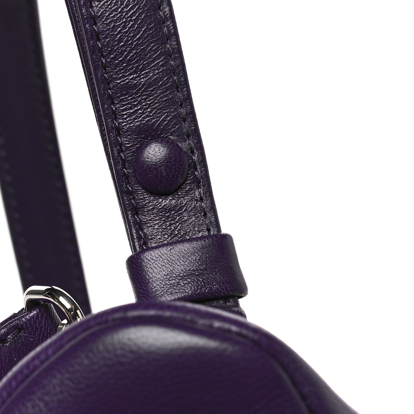 Nappa Padded Signaux Triangle Crossbody Viola