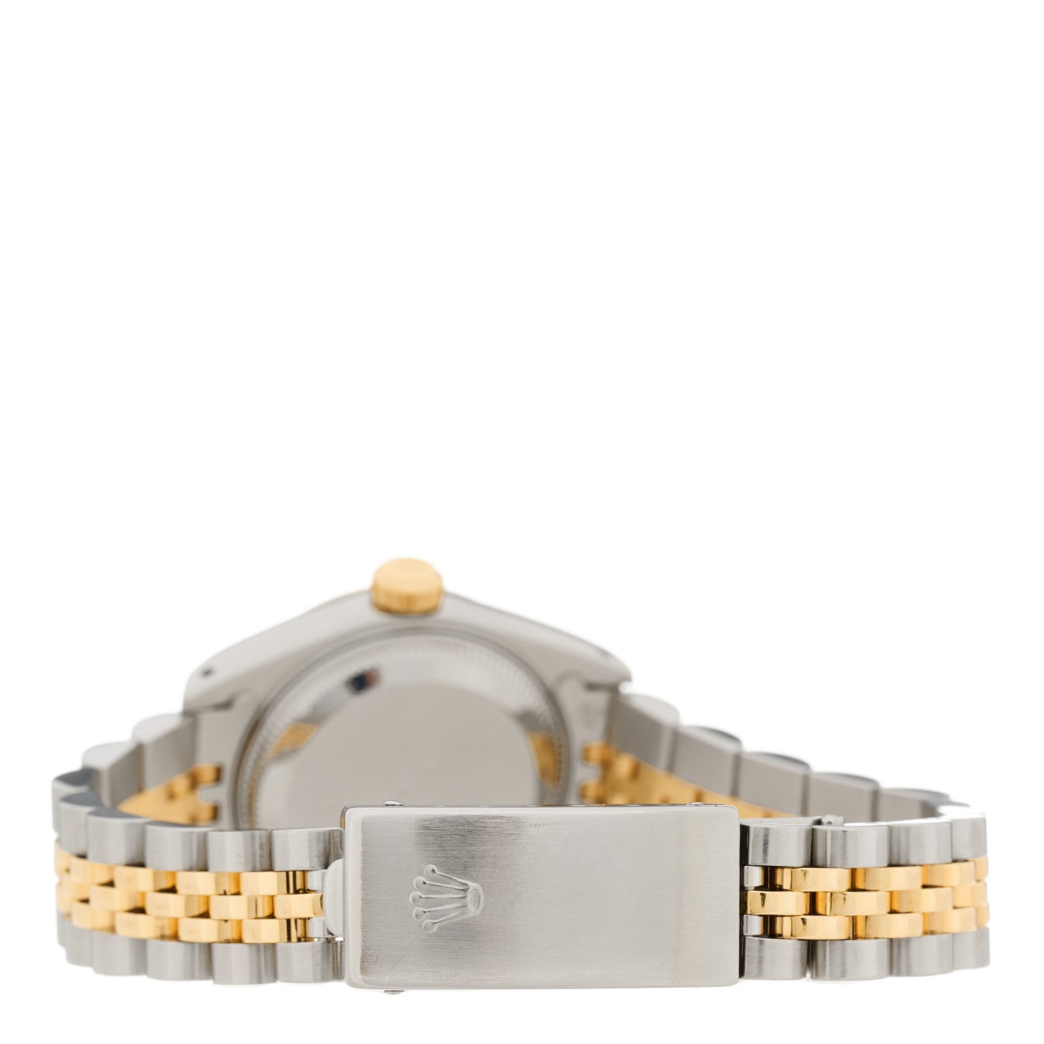 Rolex Stainless Steel 18K Yellow Gold Diamond 26mm Oyster Perpetual Datejust Watch Silver 69173 3 of 4