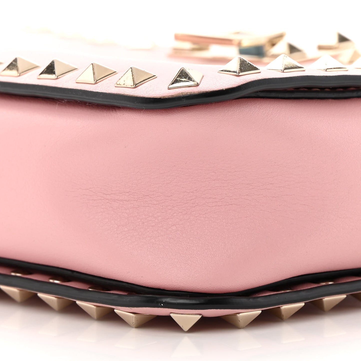 Calfskin Rockstud Flip Lock Camera Crossbody Bag Loto