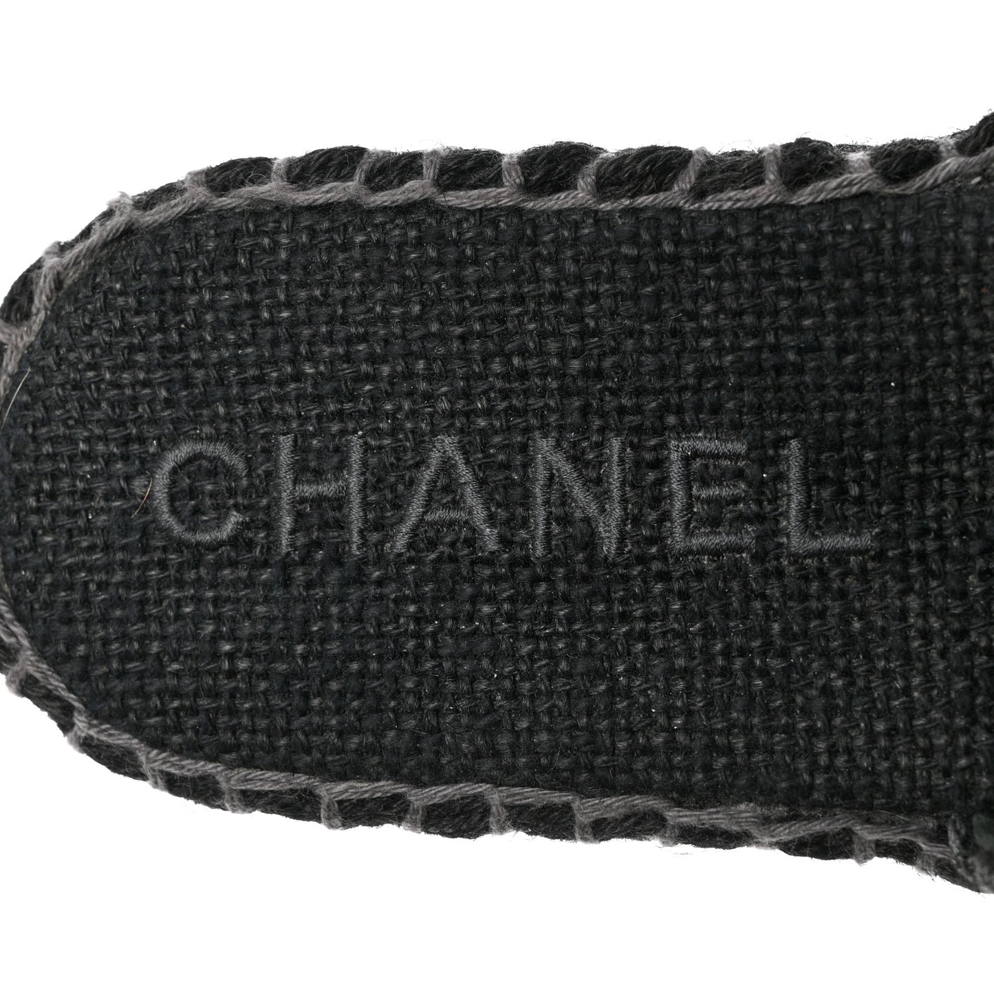 Cord Braided CC Mules 38 Black