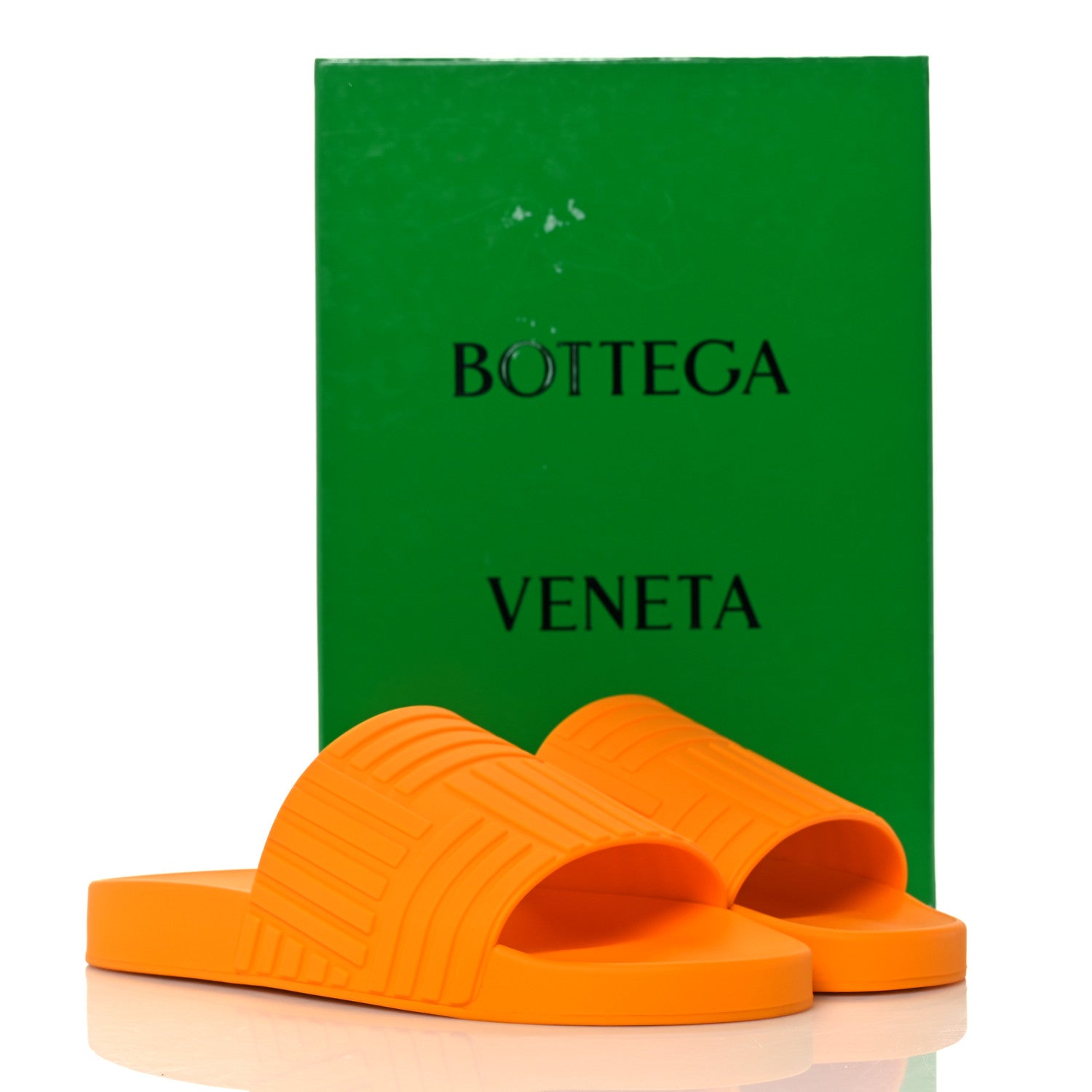 Bottega Veneta Rubber The Slider Sandals 39 Tangerine 8 of 8