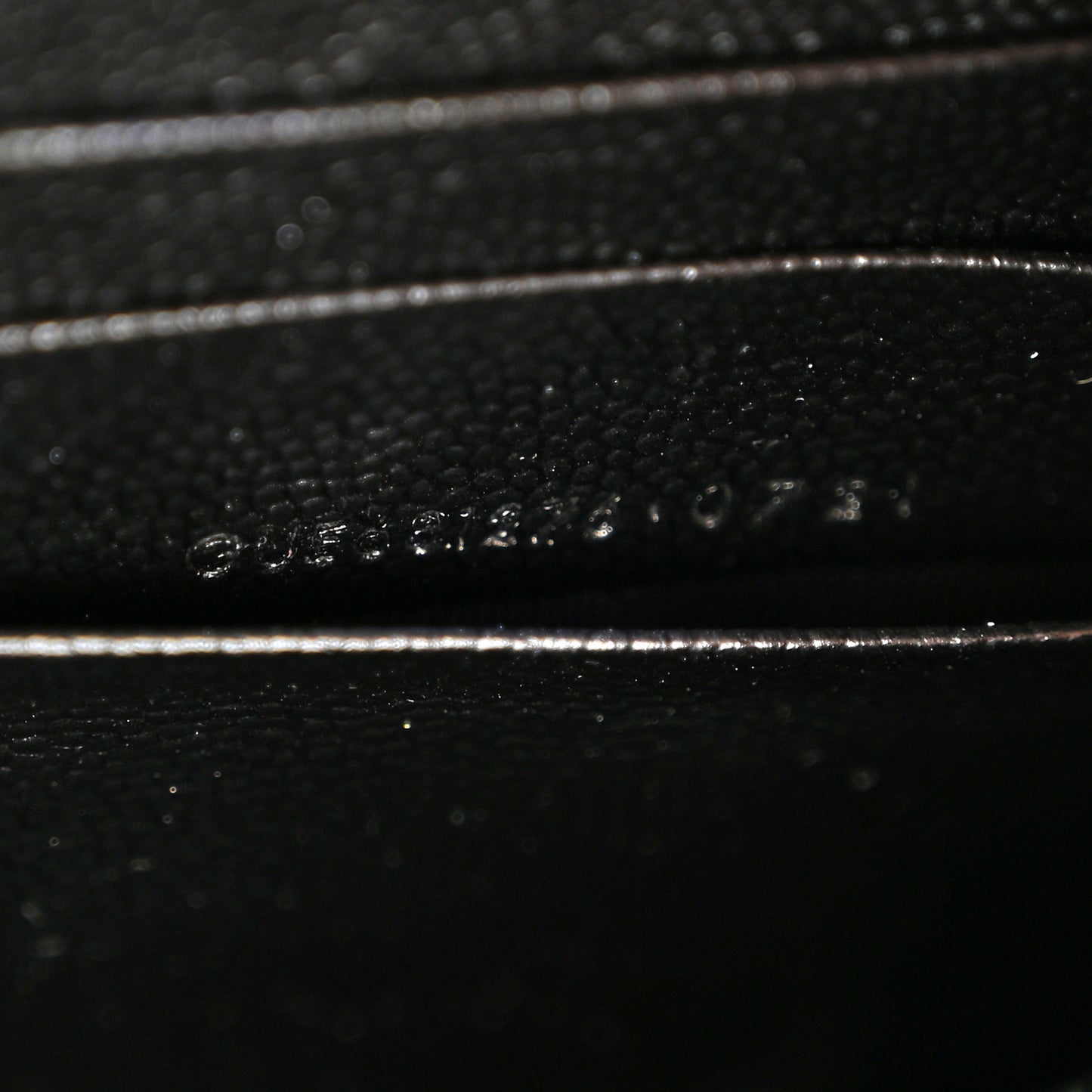 Grain De Poudre Mixed Matelasse Triquilt Large Monogram Wallet Black