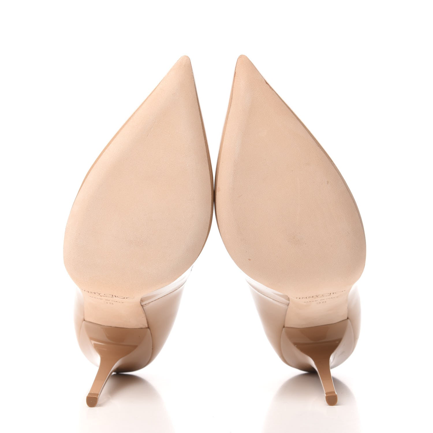 Jimmy Choo Patent Anouk 120 Pumps 38 Nude 5 of 9