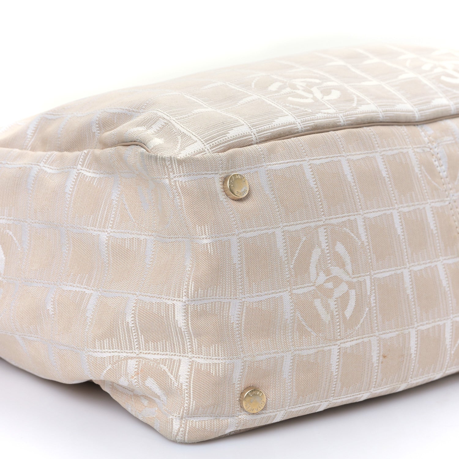 Chanel Nylon Medium Travel Tote Beige 8 of 9
