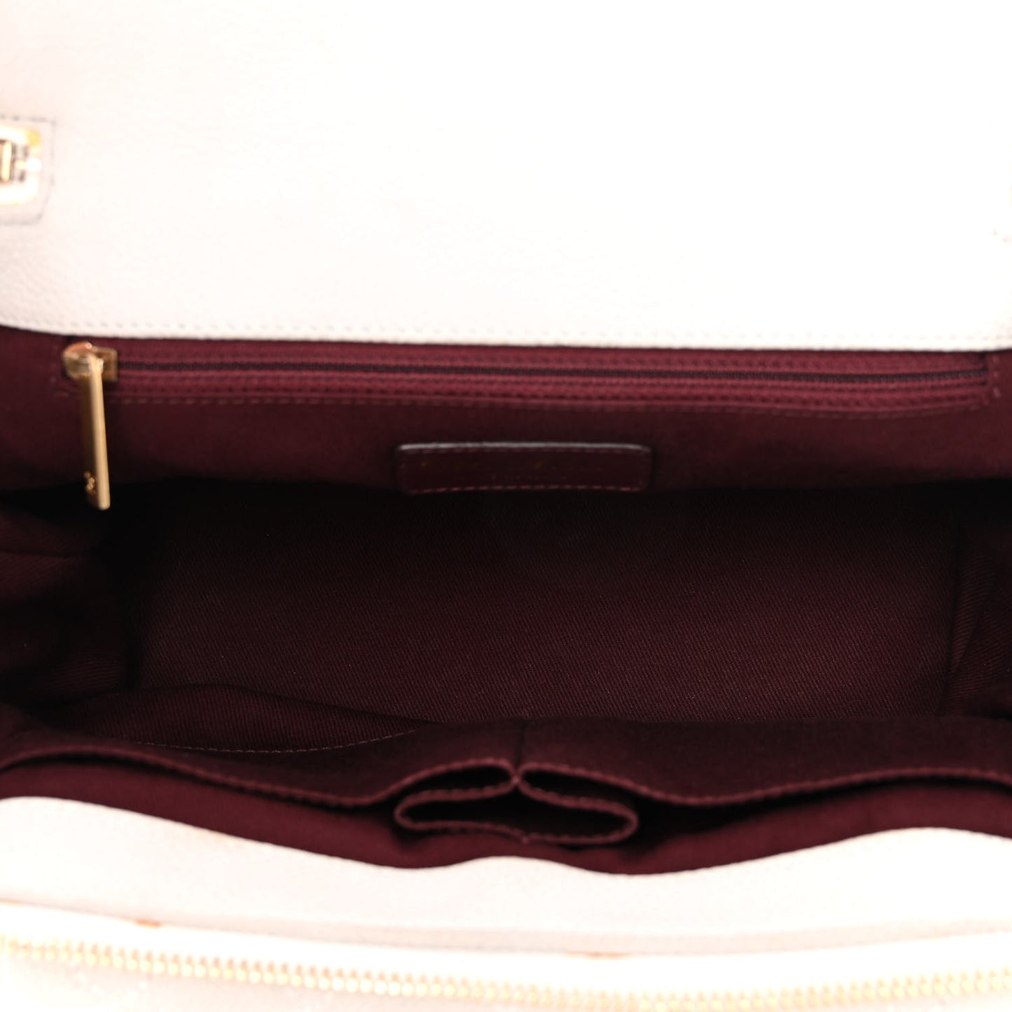 Iridescent Grained Calfskin Globe Trotter Vanity Case White