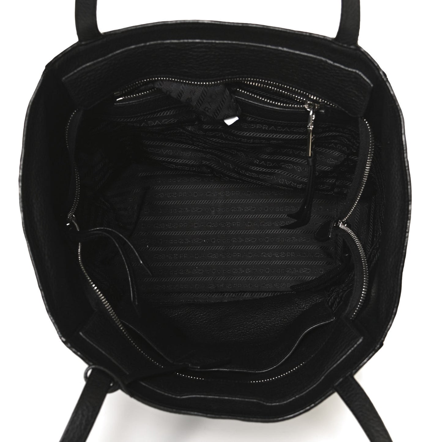 Vitello Phenix Shopping Tote Black