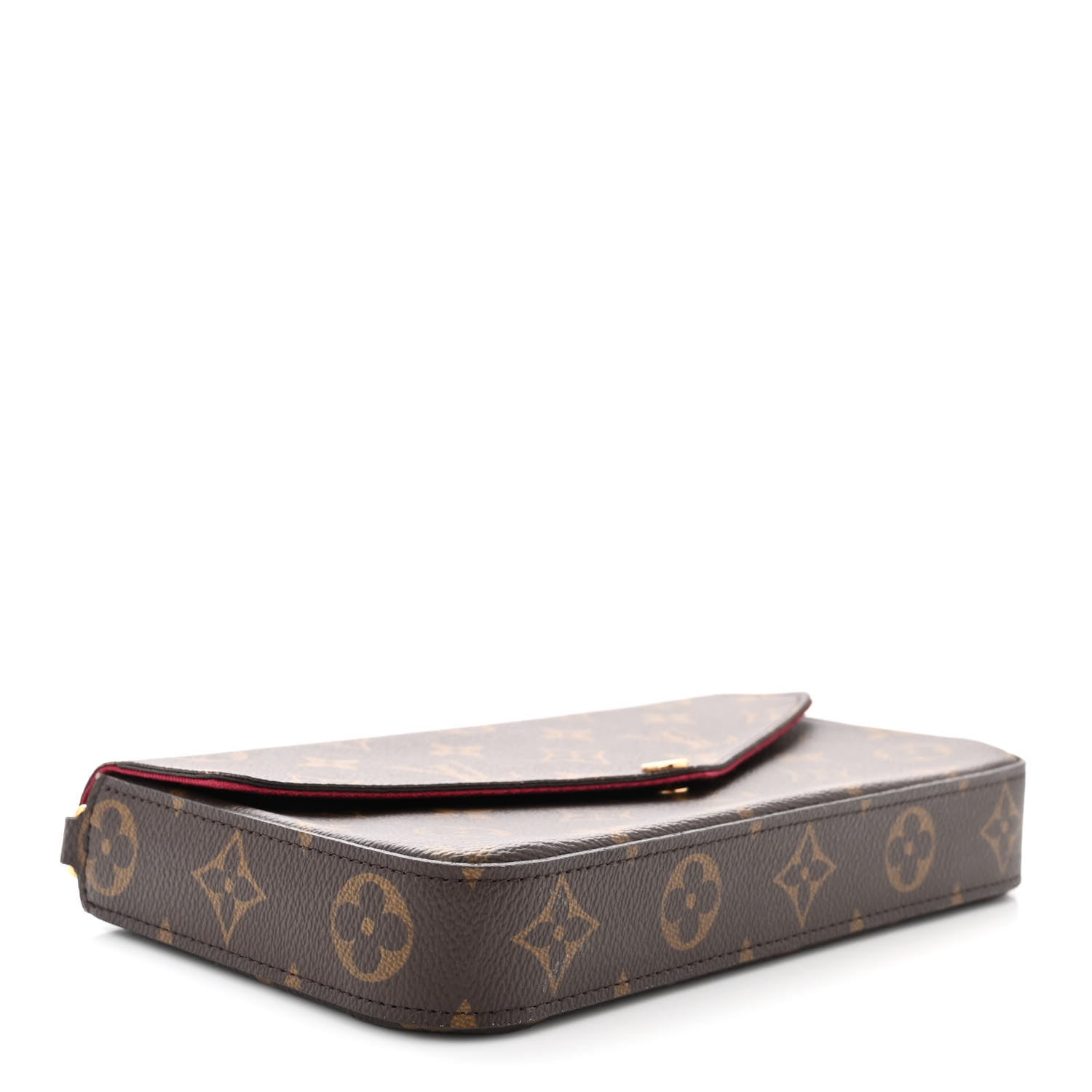 Louis Vuitton Monogram Pochette Felicie Chain Wallet Fuchsia 5 of 13