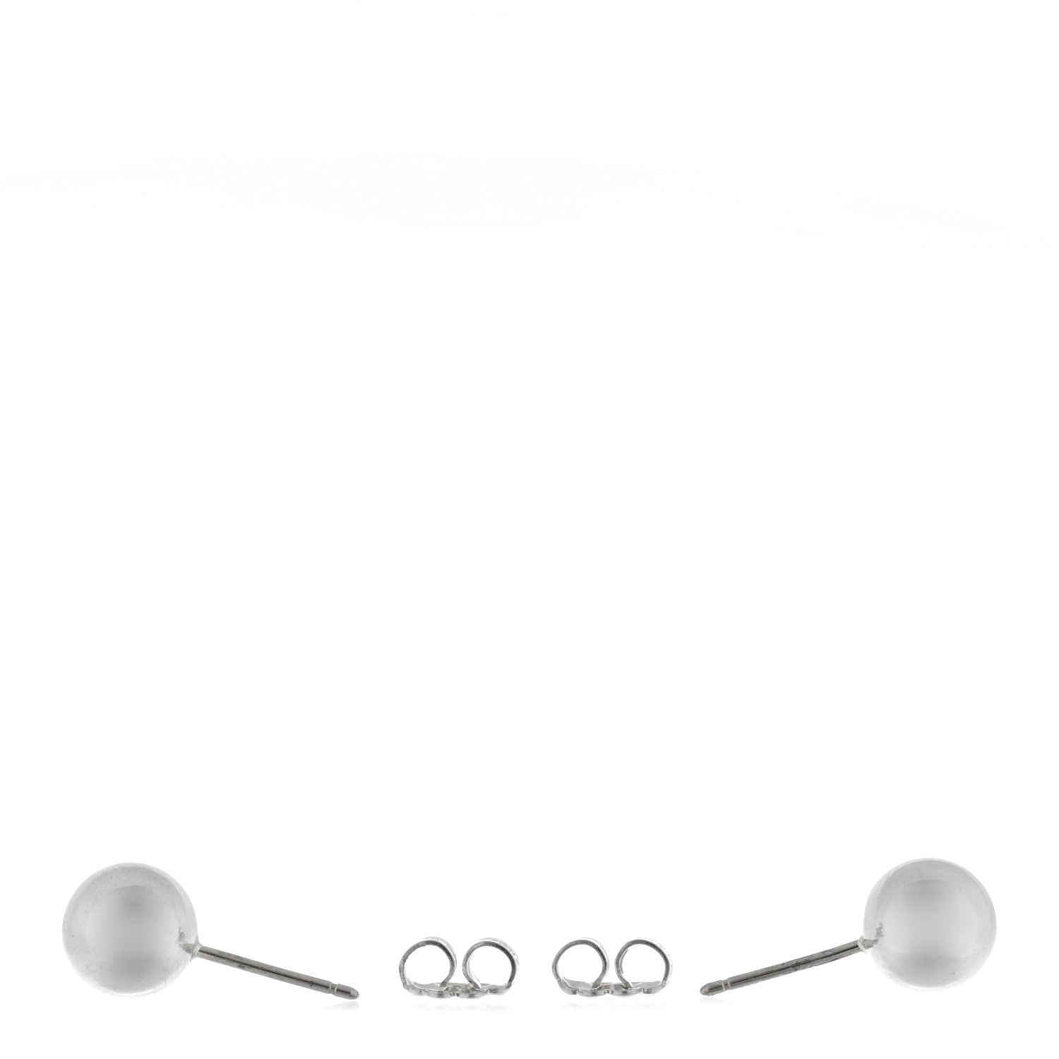 Tiffany Sterling Silver 8mm HardWear Ball Earrings 3 of 4