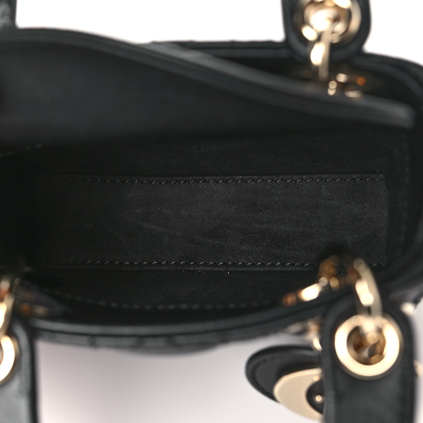 Lambskin Cannage Micro Lady Dior Black