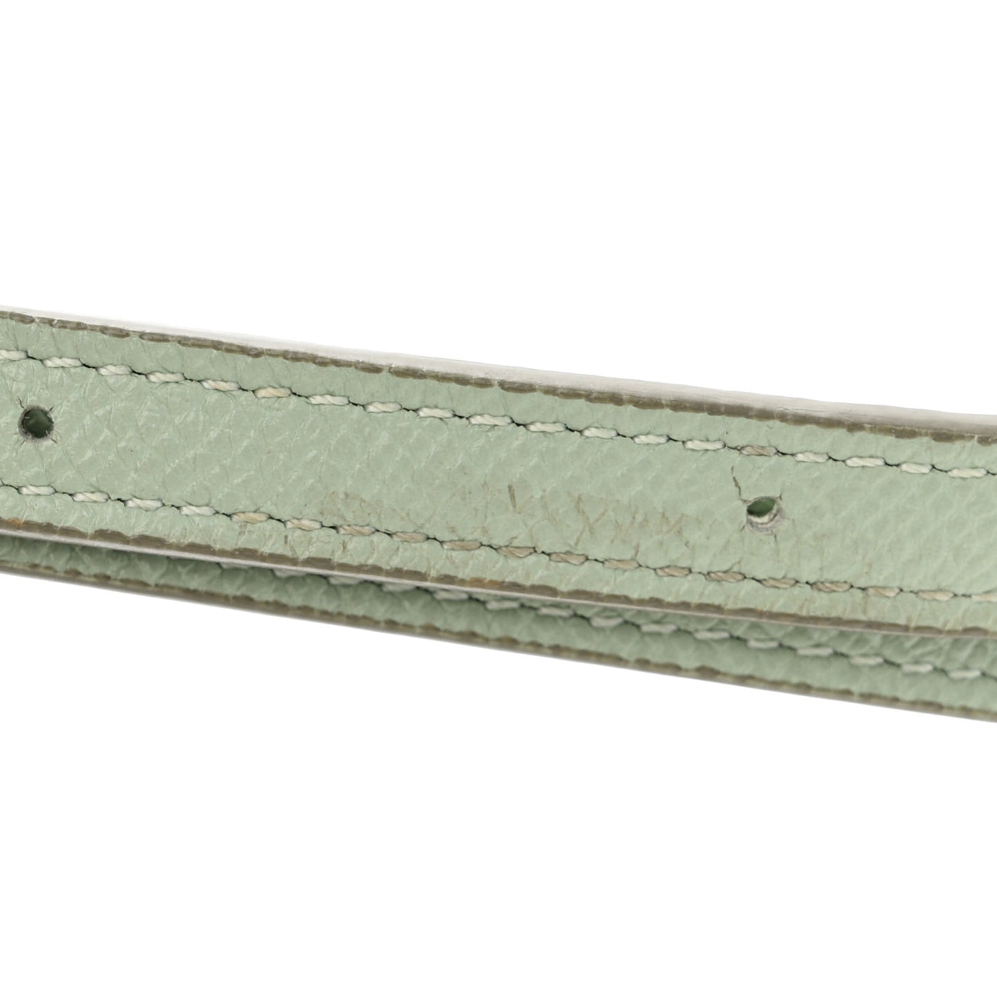 Grained Calfskin Nano Belt Bag Jade