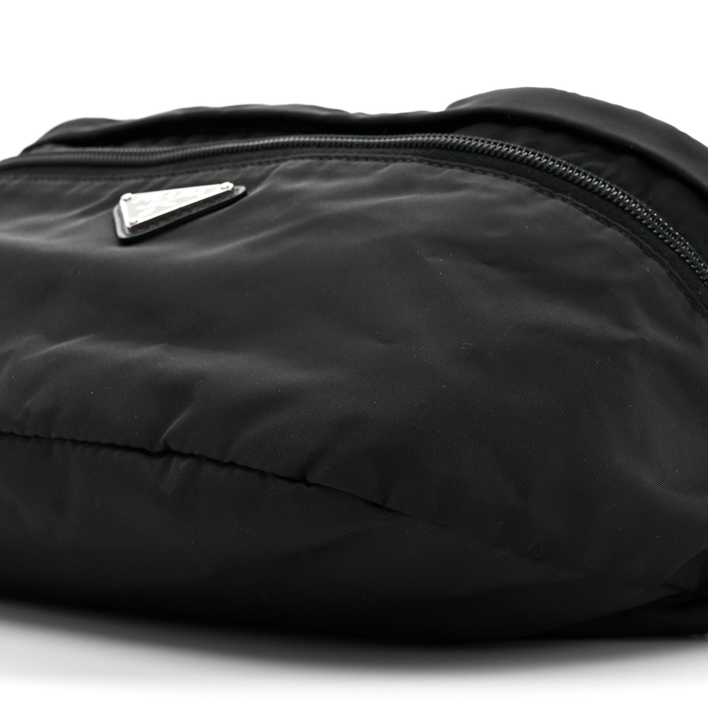 Re-Nylon Saffiano Convertible Belt Bag Black