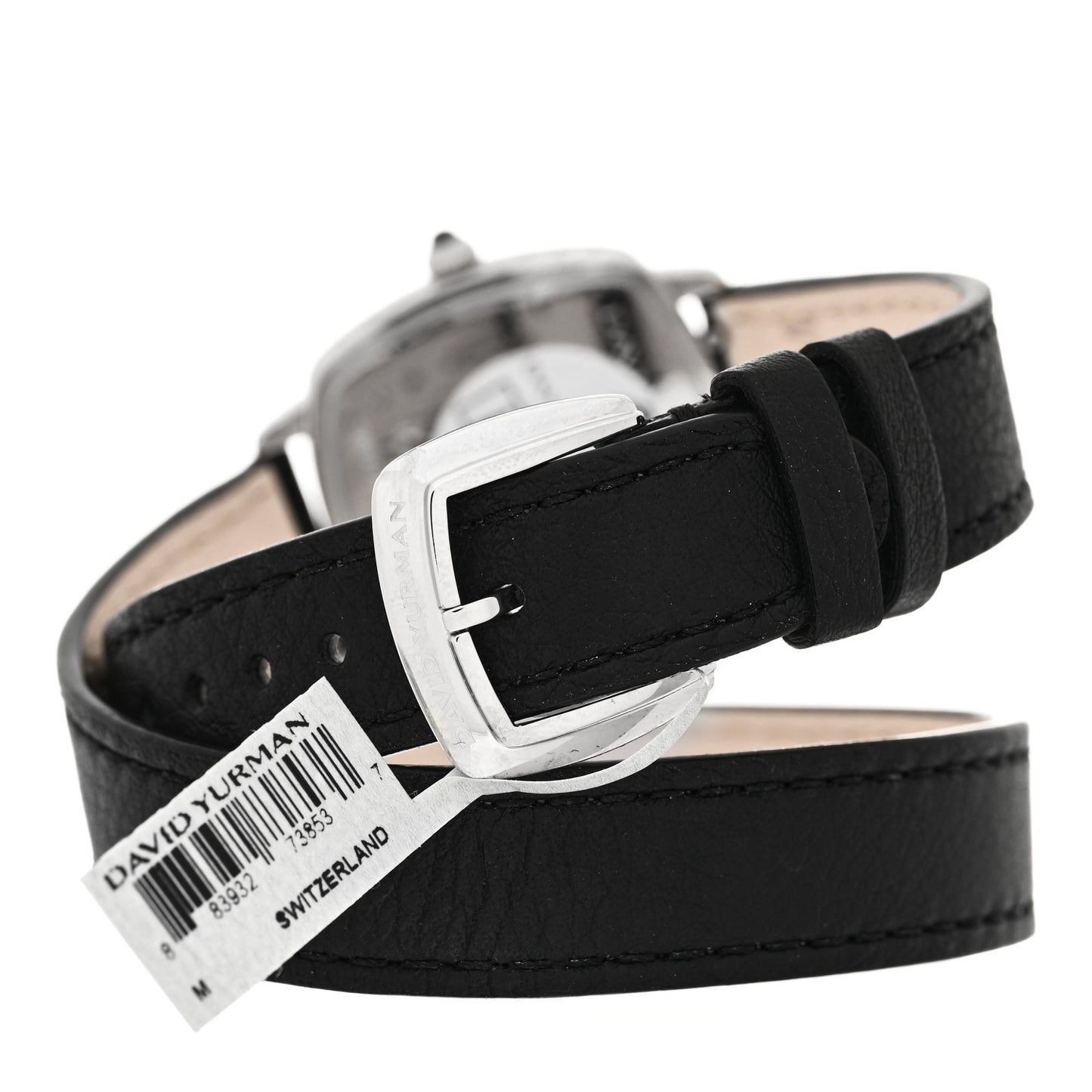 Stainless Steel Calfskin Diamond 27mm Albion Wrap Quartz Watch