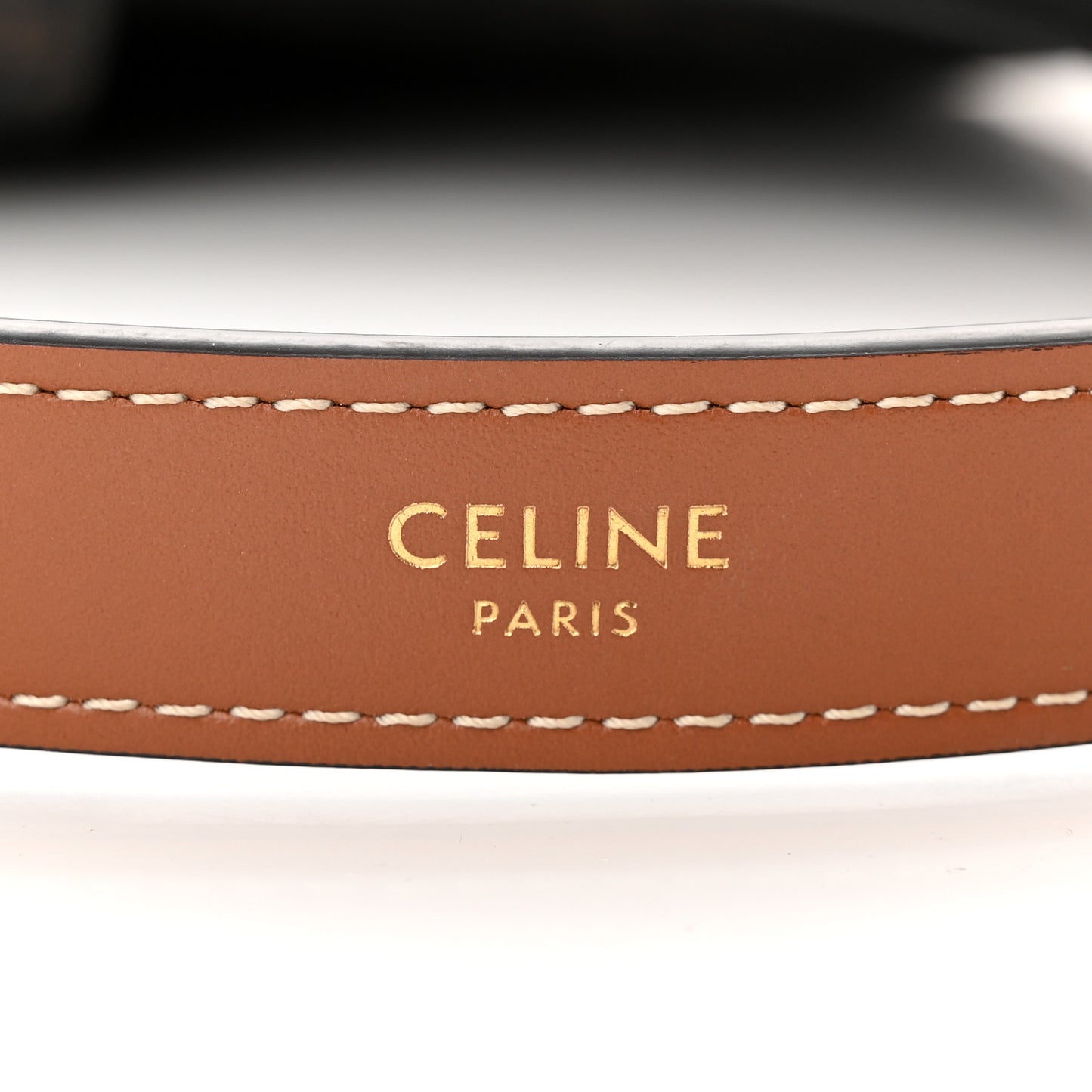 Triomphe Canvas Calfskin Medium Strap Ava Triomphe Shoulder Bag Tan