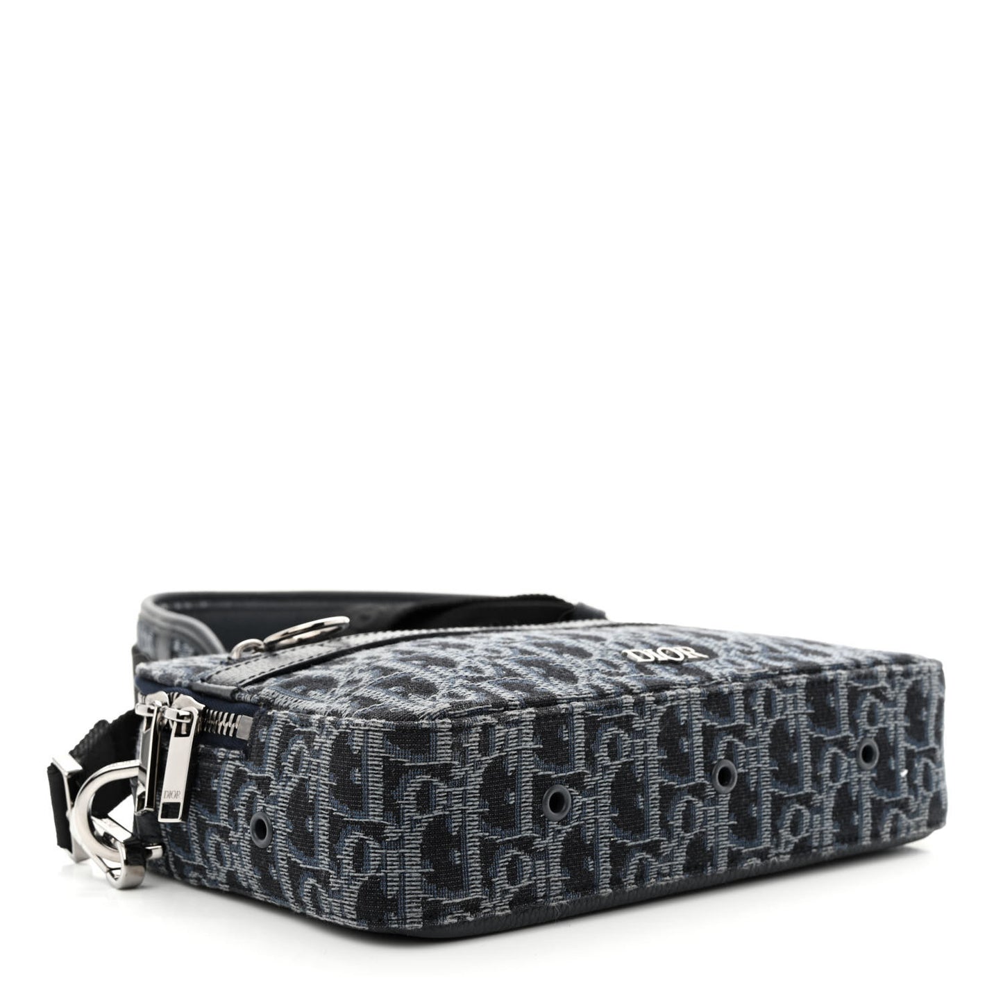 HOMME Oblique Jacquard Safari Messenger Navy Blue