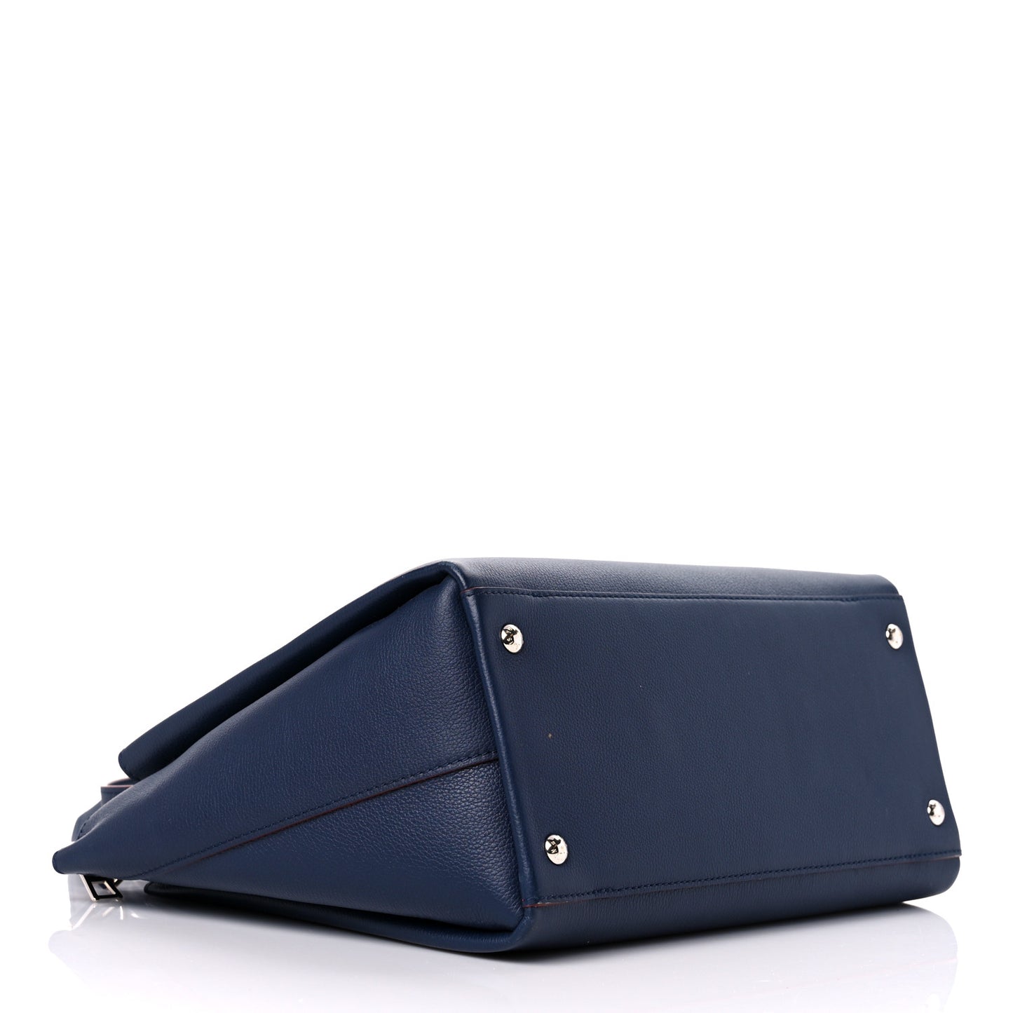 Calfskin Lockmeto Marine Rouge