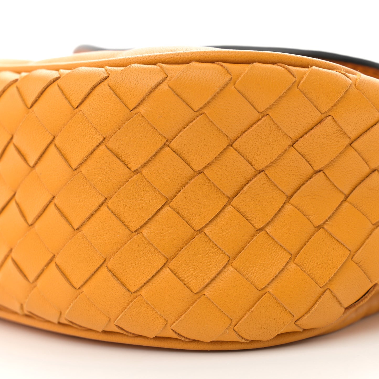 Nappa Intrecciato Small Nodini Flap Crossbody Marigold