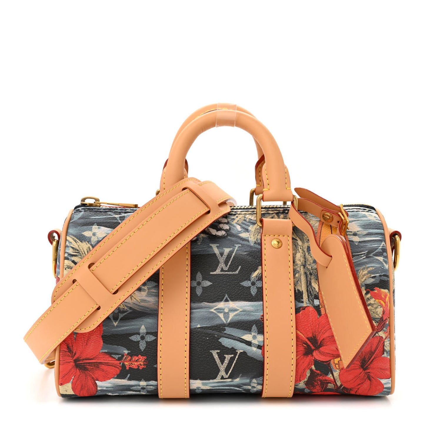 Monogram Surfin Keepall Bandouliere 25 Navy Blue