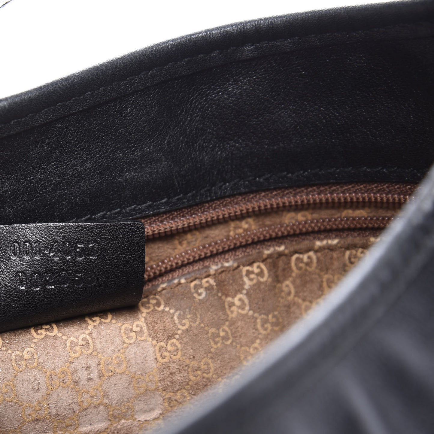 Calfskin Lobster Clasp Lock Jackie O Hobo Black