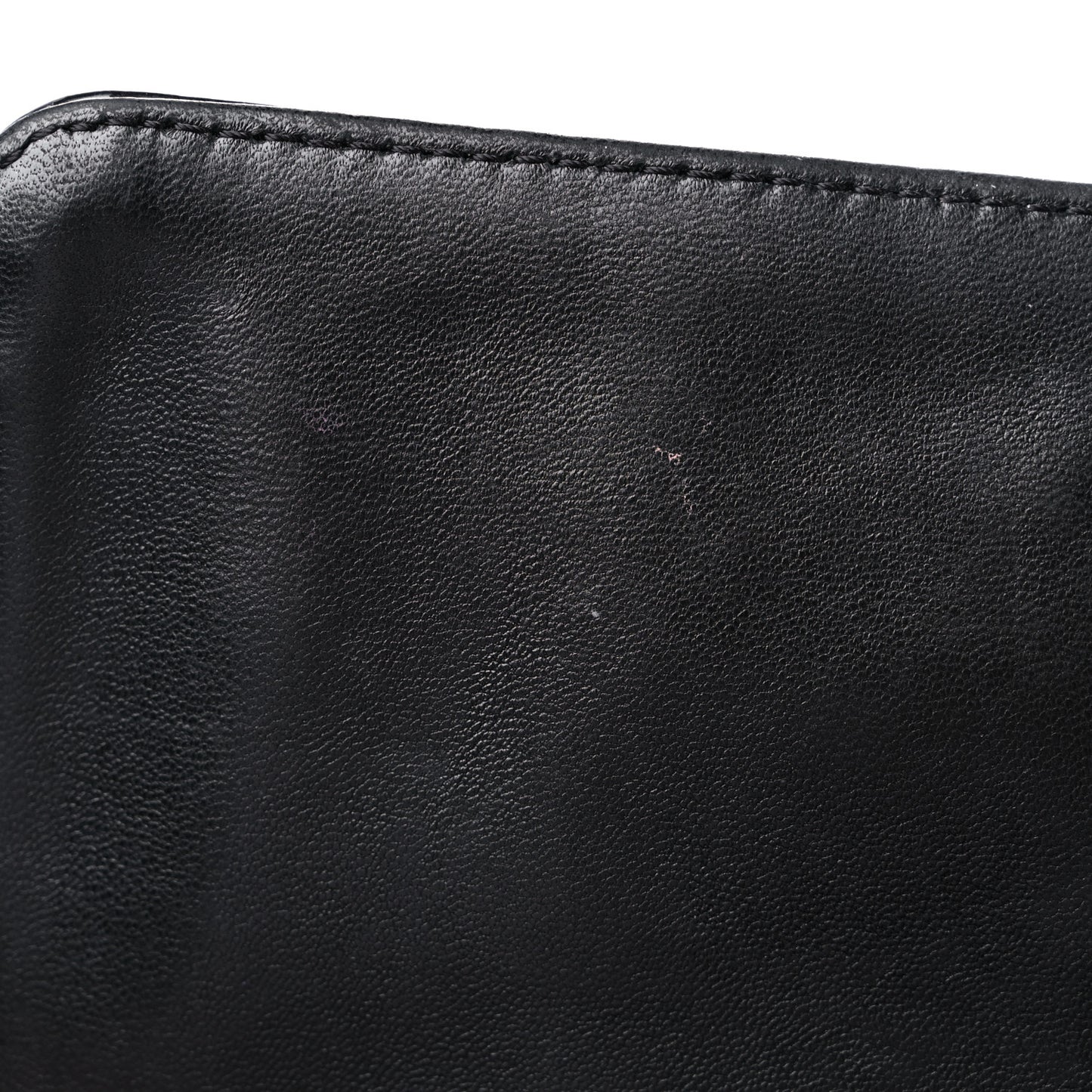 Patent Lipstick Wallet On Chain Black