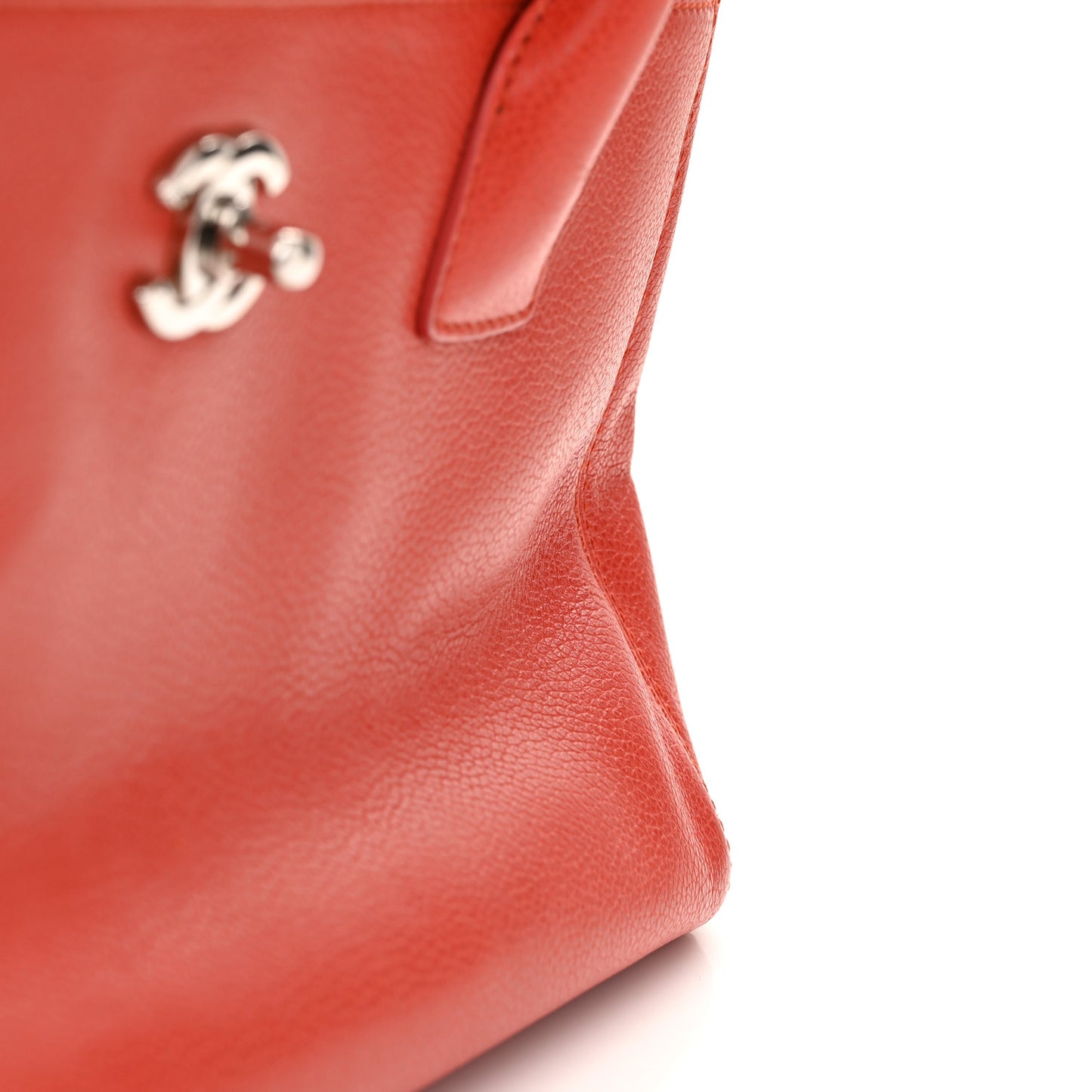 Calfskin Small Cerf Executive Shopper Tote Red