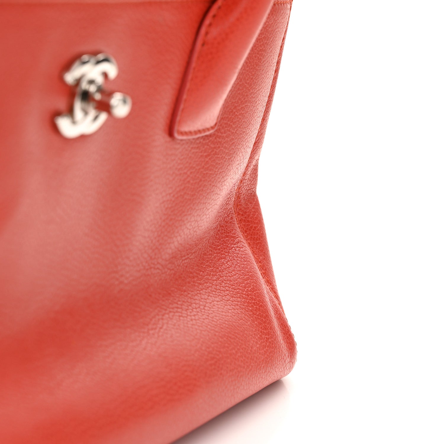 Chanel Calfskin Small Cerf Executive Shopper Tote Red 11 of 11