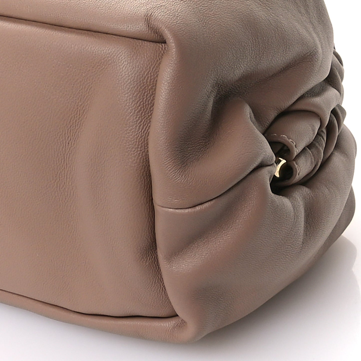 Lambskin Cloud Clutch Biscotto