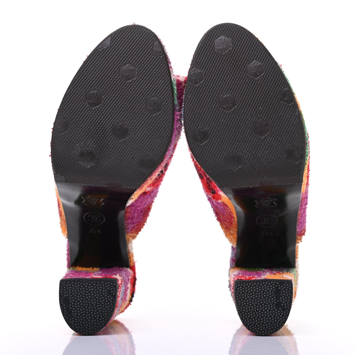 Terry Cloth CC Sandal Mule 36.5 Multicolor