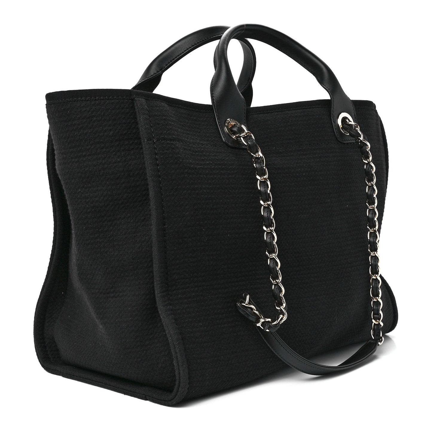 Mixed Fibers Medium Deauville Tote Black