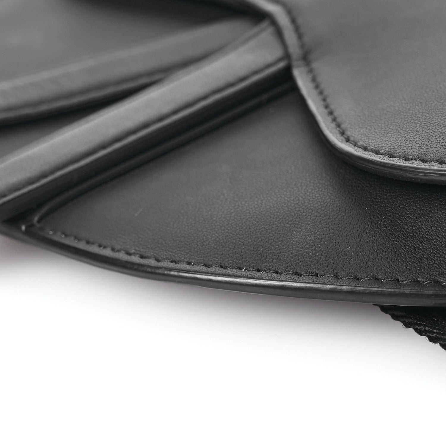 Christian Dior Ultra Matte Calfskin Saddle Belt Bag Black 9 of 13