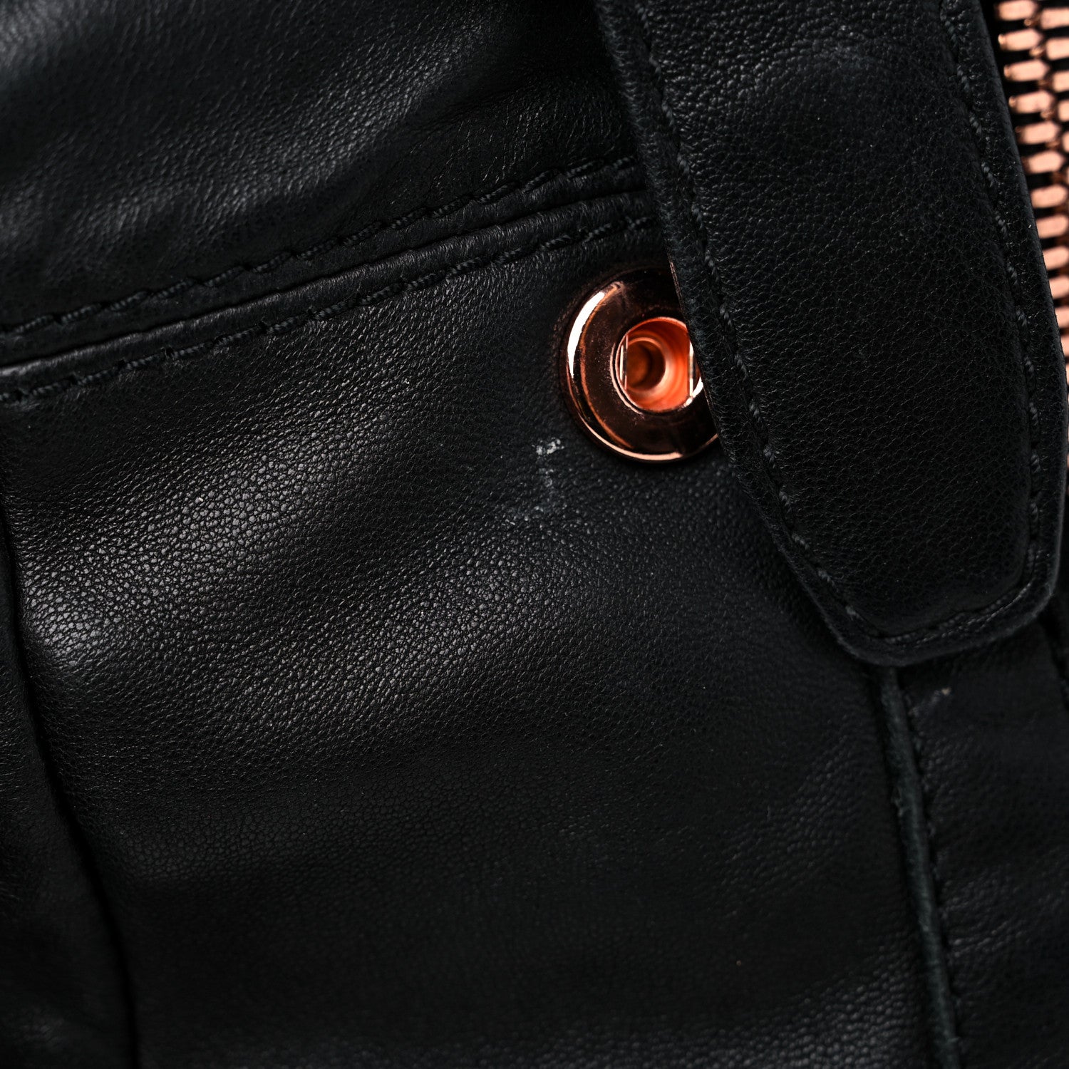 Alexander Wang Lambskin Marti Backpack Washed Black Rose Gold Hardware 12 of 14