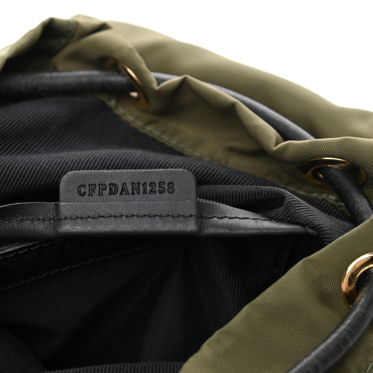 Nylon Small Crossbody Rucksack Backpack Canvas Green