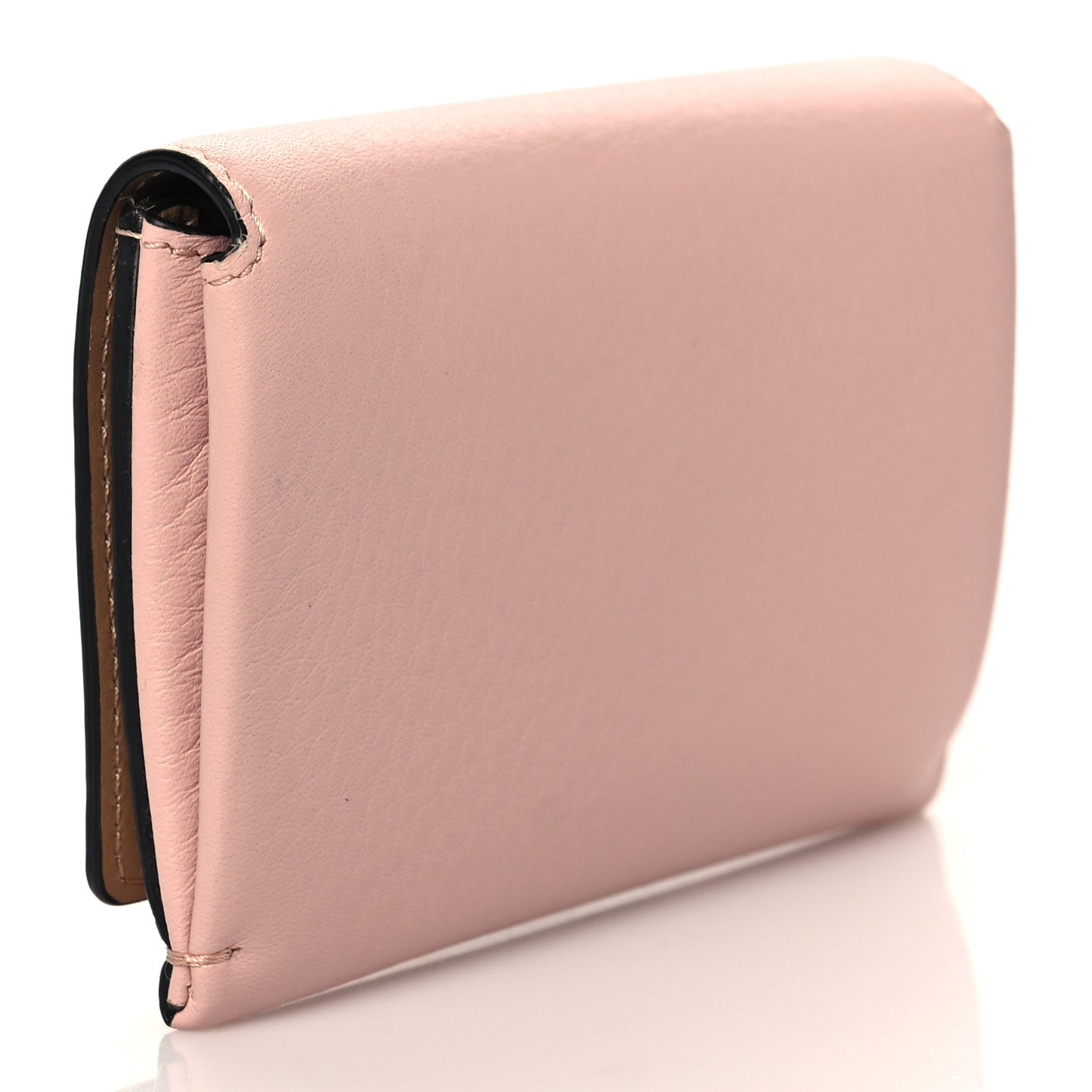 Calfskin Compact Wallet Pink