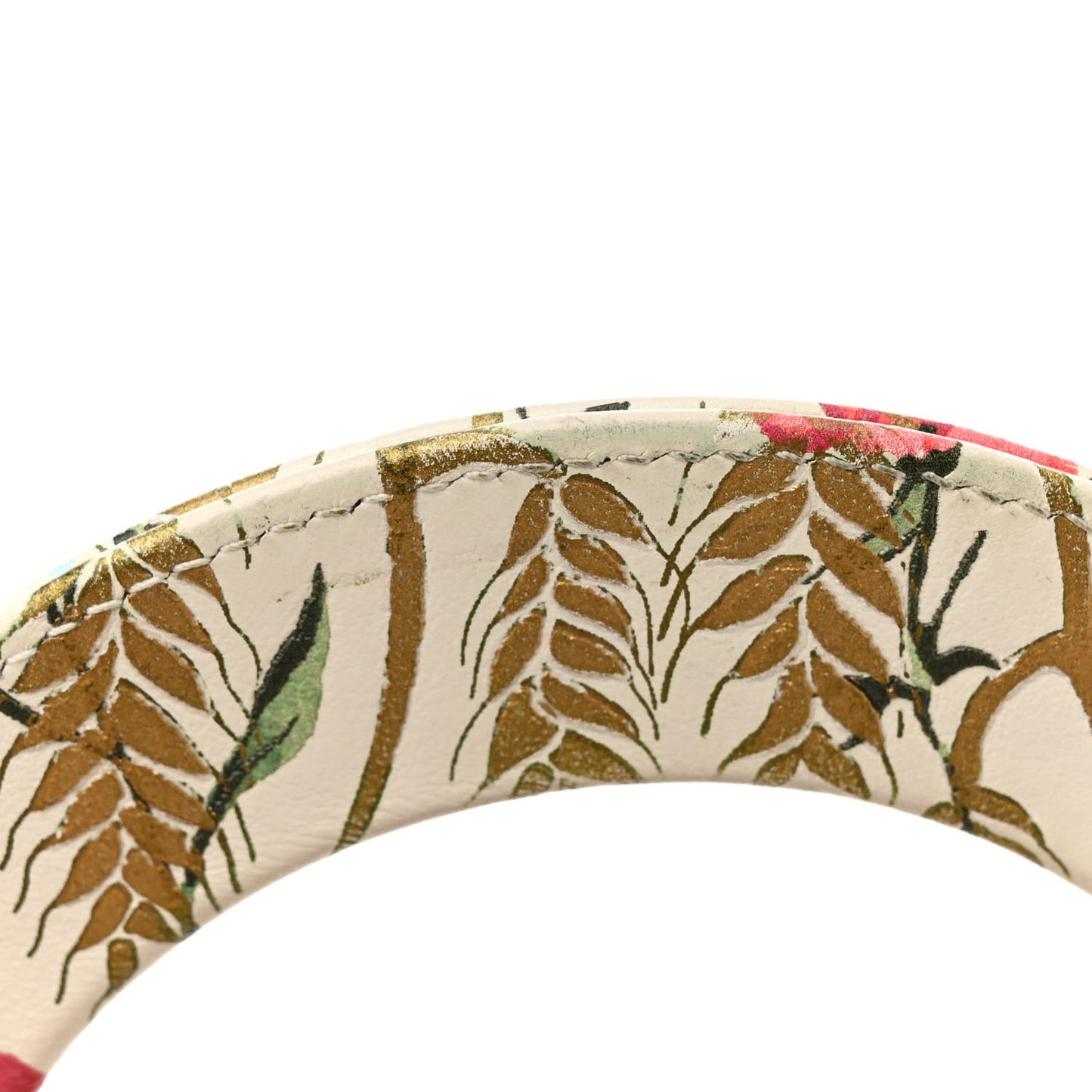 Calfskin Hibiscus Printed Embroidered My ABCDior Lady Dior Beige Multicolor