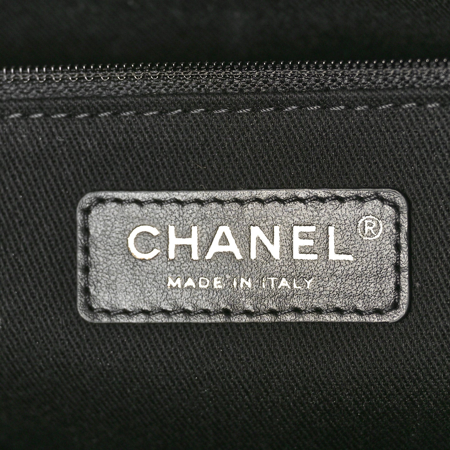 Calfskin Knit Medium Deauville Tote Black Grey