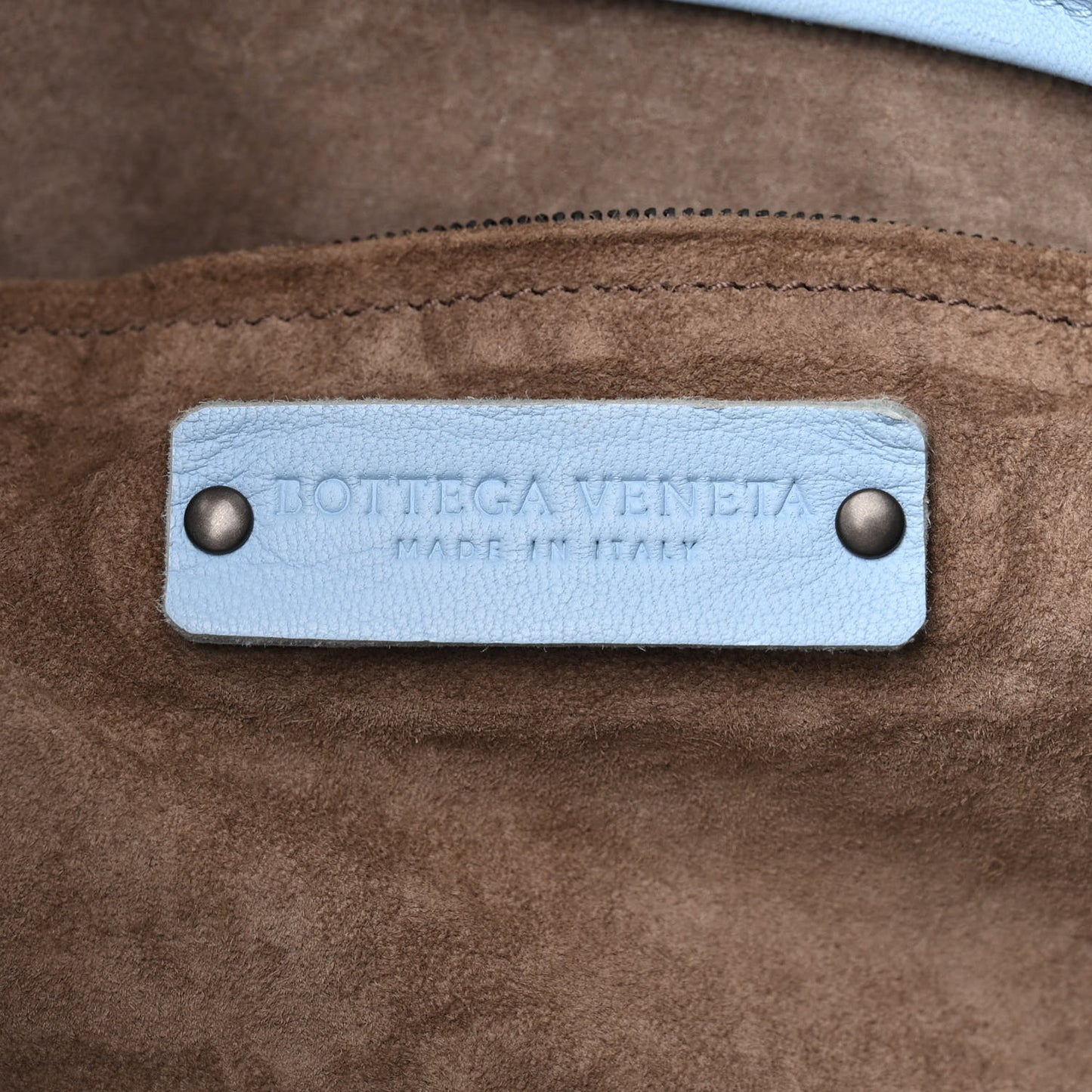 Intrecciato Medium A Shape Seamless Tote Topazio