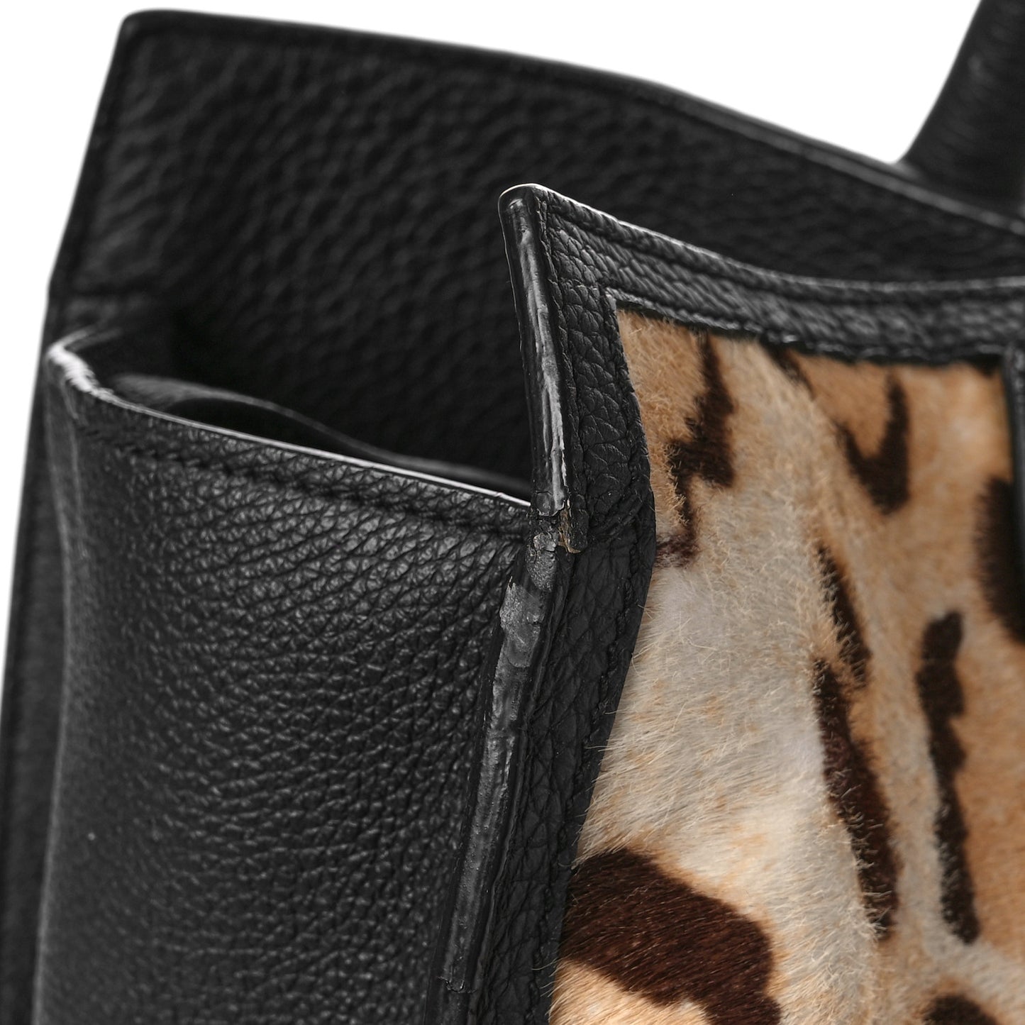 Pony Hair Cheetah Print Medium Jackie Top Handle Bag