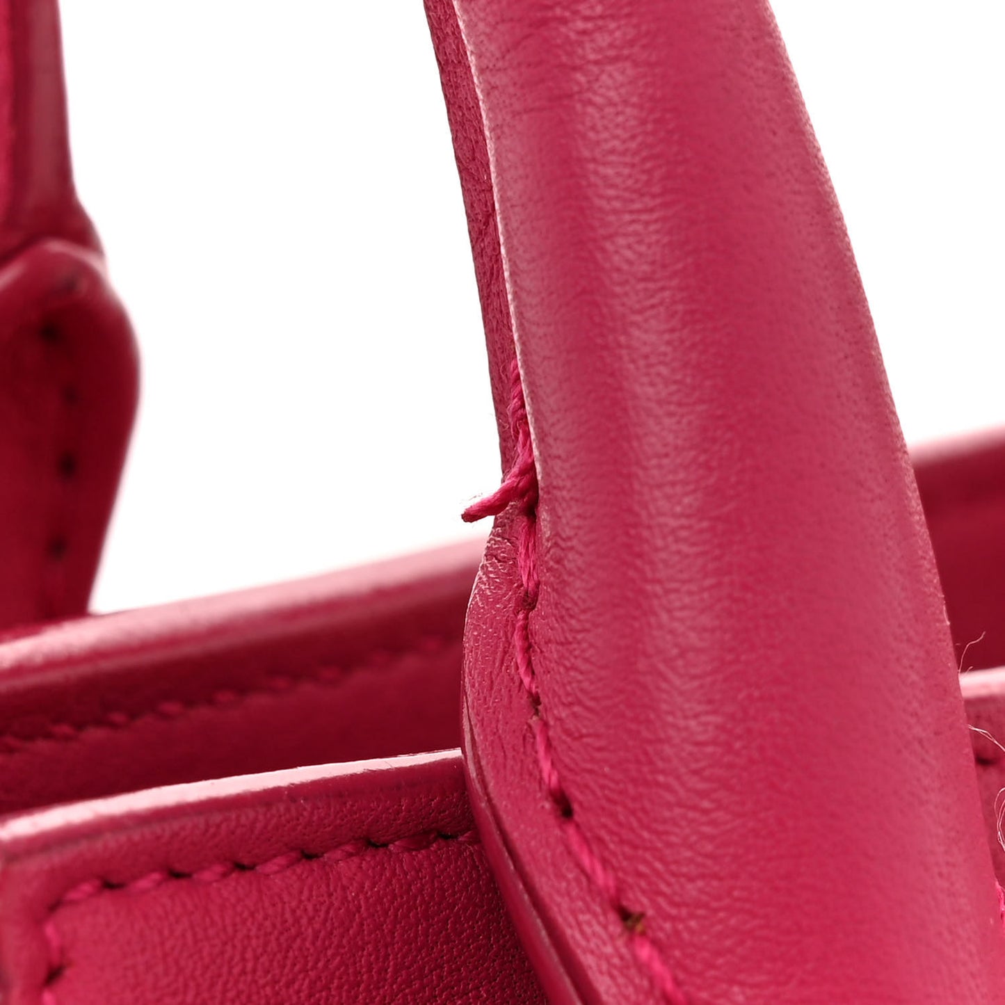 Calfskin Small Classic Y Cabas Fuchsia