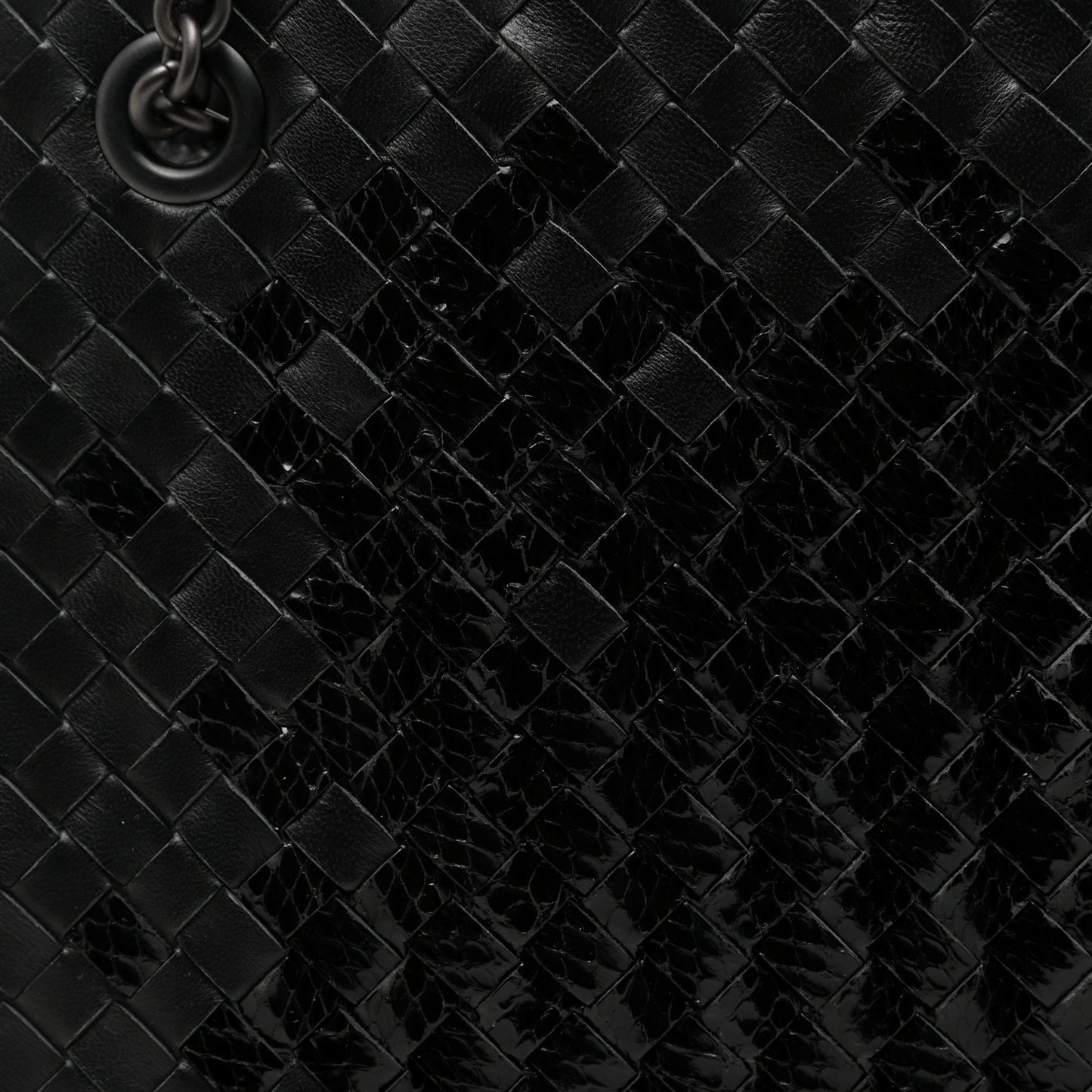 Nappa Ayers Intrecciato Small Tote Nero Black