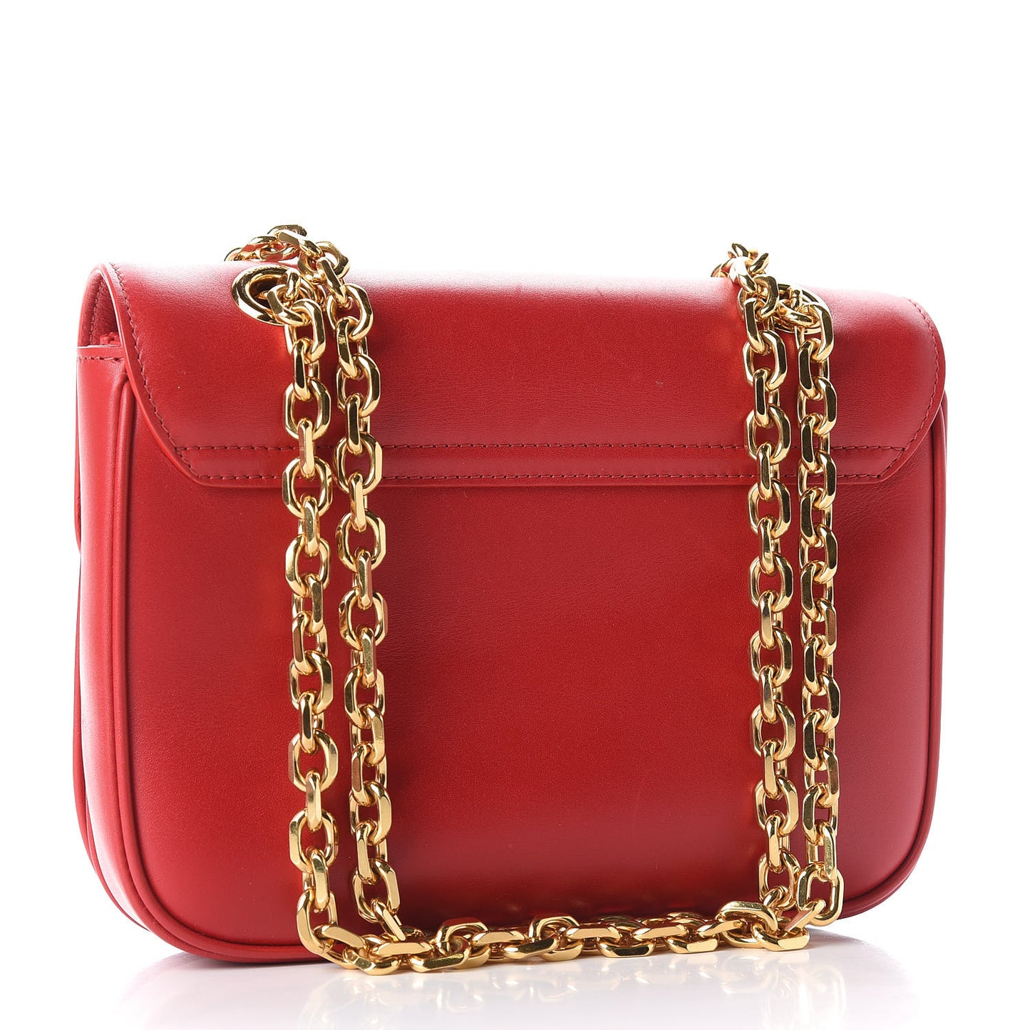 Shiny Calfskin Small C Bag Red