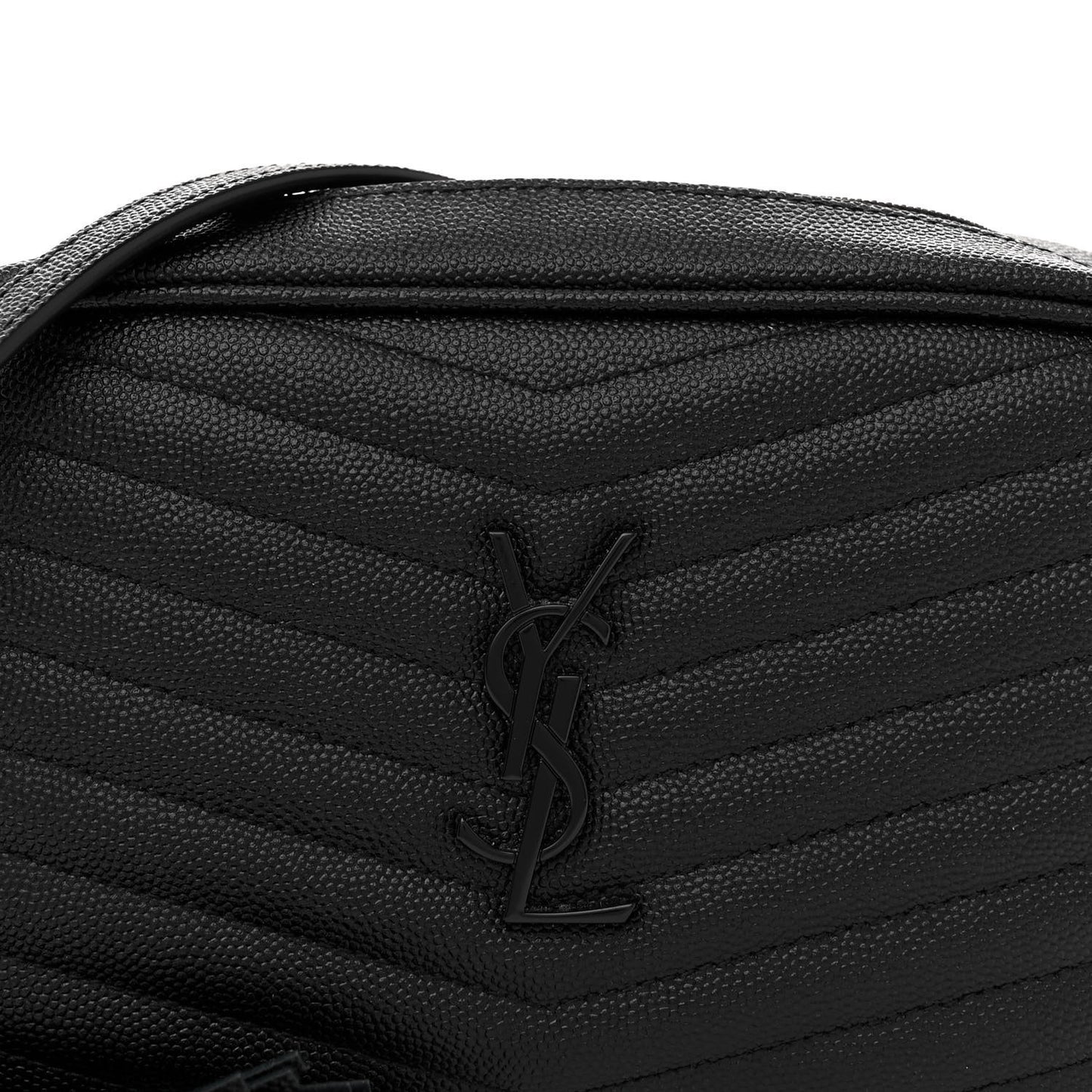 Grain De Poudre Matelasse Monochrome Monogram Mini Lou Camera Bag Black