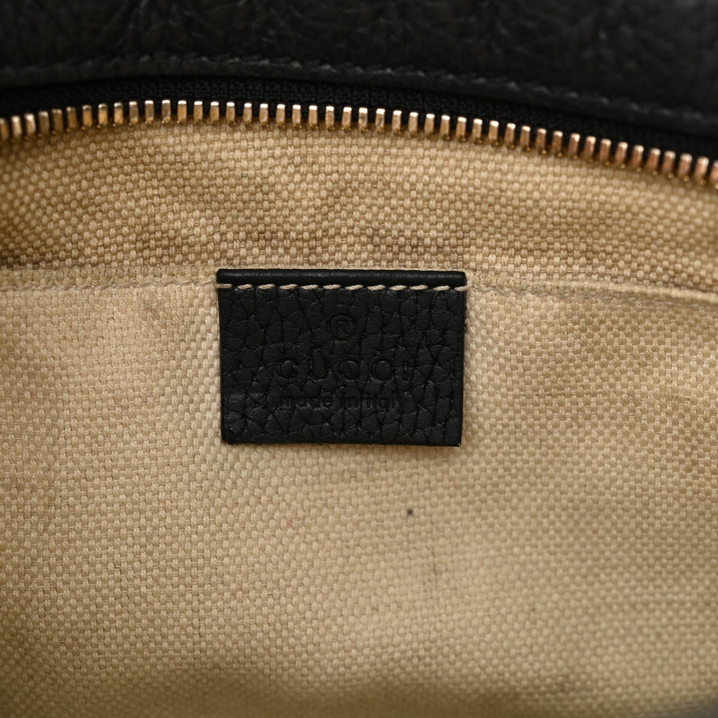 Pebbled Calfskin Small Soho Disco Bag Black